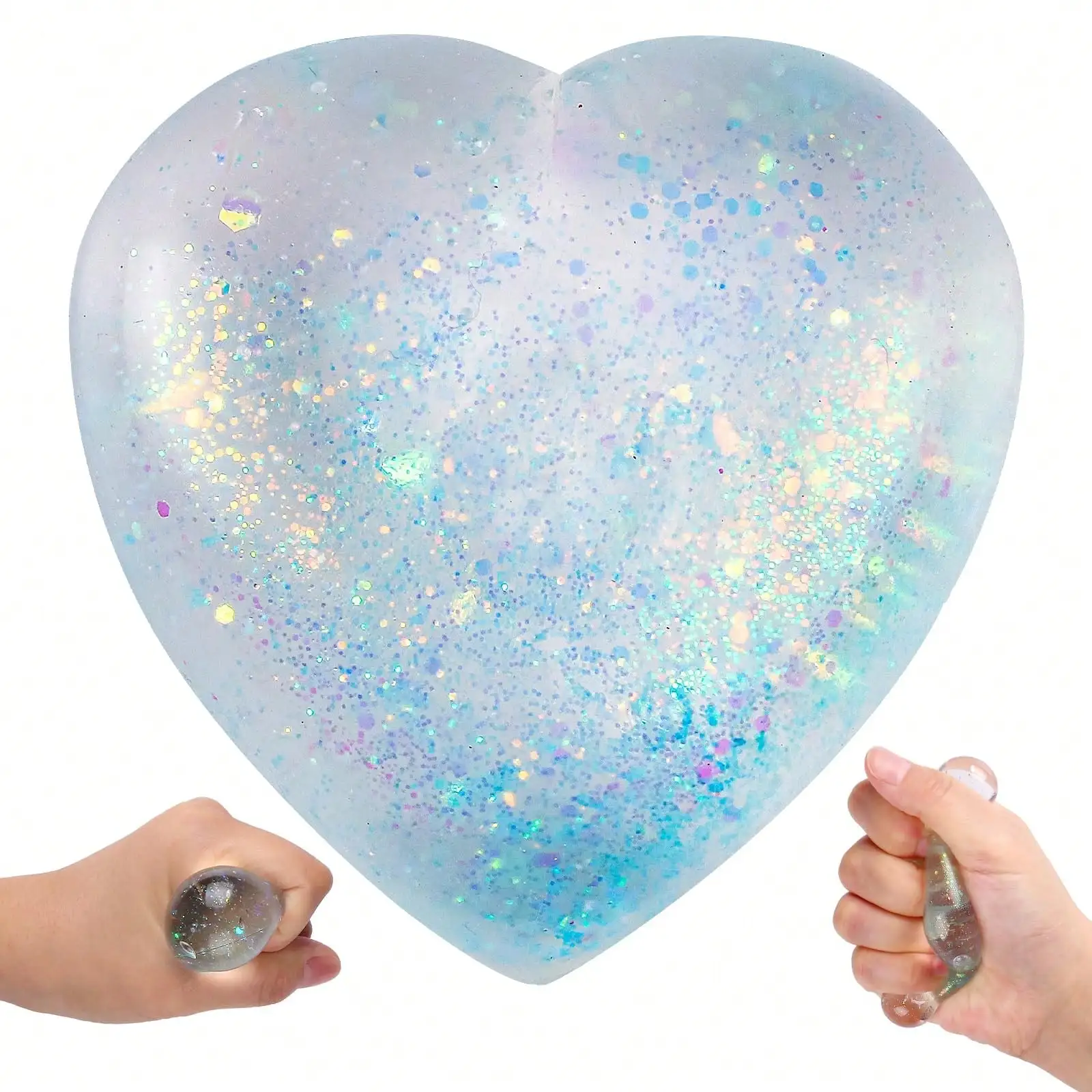 1Pc Dream Glitter Heart Squishy Toy, Kawaii Pink Love Heart Stress Ball, Soft Slow Rising Squeeze Fidget Toy For Kids & Teens, Sparkly Sensory Anxiety Relief Toy, Cute Mochi Squishy Gift For Girls, Valentine's Day Party Favor Desk Decor.
1Pc Dream Glitter Heart Squishy Toy, Kawaii Pink Love Heart Stress Ball, Soft Slow Rising Squeeze Fidget Toy For Kids & Teens, Sparkly Sensory Anxiety Relief Toy, Cute Mochi Squishy Gift For Girls, Valentine's Day Party Favor Desk Decor.