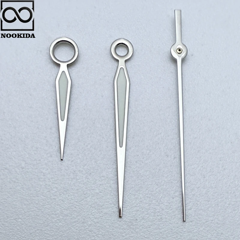 NOOKIDA Silver Simple Polished Hands Green Luminous for Japan NH35/NH36/4R/7S Automatic Movement Mechanical Watch Accessories
NOOKIDA Silver Simple Polished Hands Green Luminous for Japan NH35/NH36/4R/7S Automatic Movement Mechanical Watch Accessories