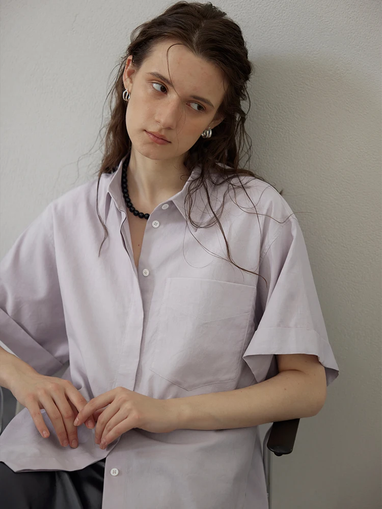 Moofeel White Linen Shirt 2024 Summer New Style Short Sleeve Elegance Atmosphere Cotton Blend Button Closure Straight Cut Top
Moofeel White Linen Shirt 2024 Summer New Style Short Sleeve Elegance Atmosphere Cotton Blend Button Closure Straight Cut Top