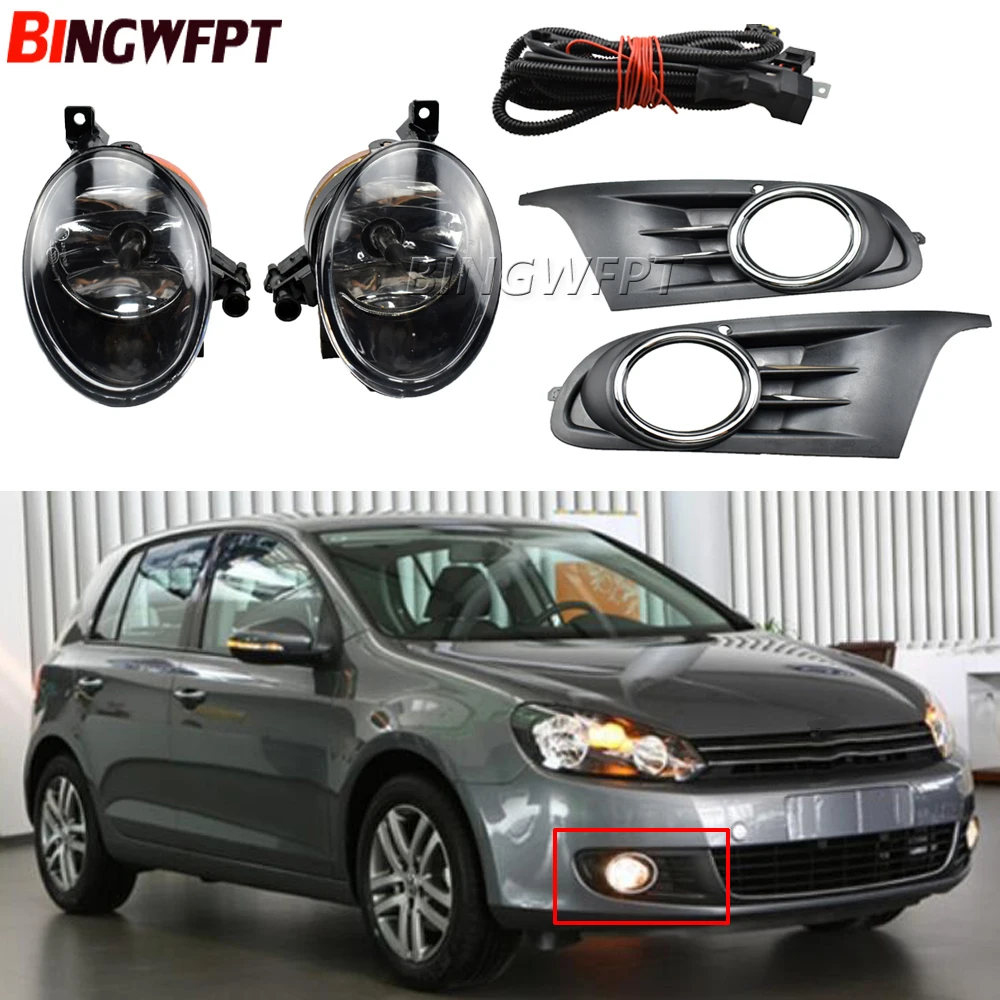 Fog Lamp Front Bumper Grille Light Cover Vent Cable Harness Set For Volkswagen Golf 6 MK6 2010 2011 2012 2013 2014
Fog Lamp Front Bumper Grille Light Cover Vent Cable Harness Set For Volkswagen Golf 6 MK6 2010 2011 2012 2013 2014
