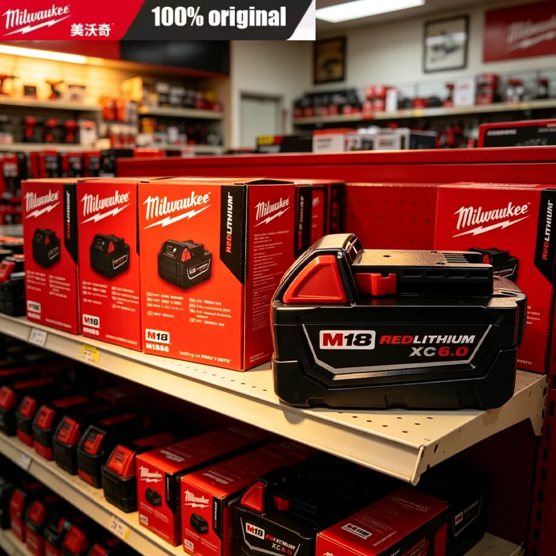 6.0Ah Milwaukee M18 21700 Lithium Ion Battery 5.0Ah Interchangeable 18V for M18B8 M18B5 Power Tools Compatible with 48-11-1850 4
6.0Ah Milwaukee M18 21700 Lithium Ion Battery 5.0Ah Interchangeable 18V for M18B8 M18B5 Power Tools Compatible with 48-11-1850 4
