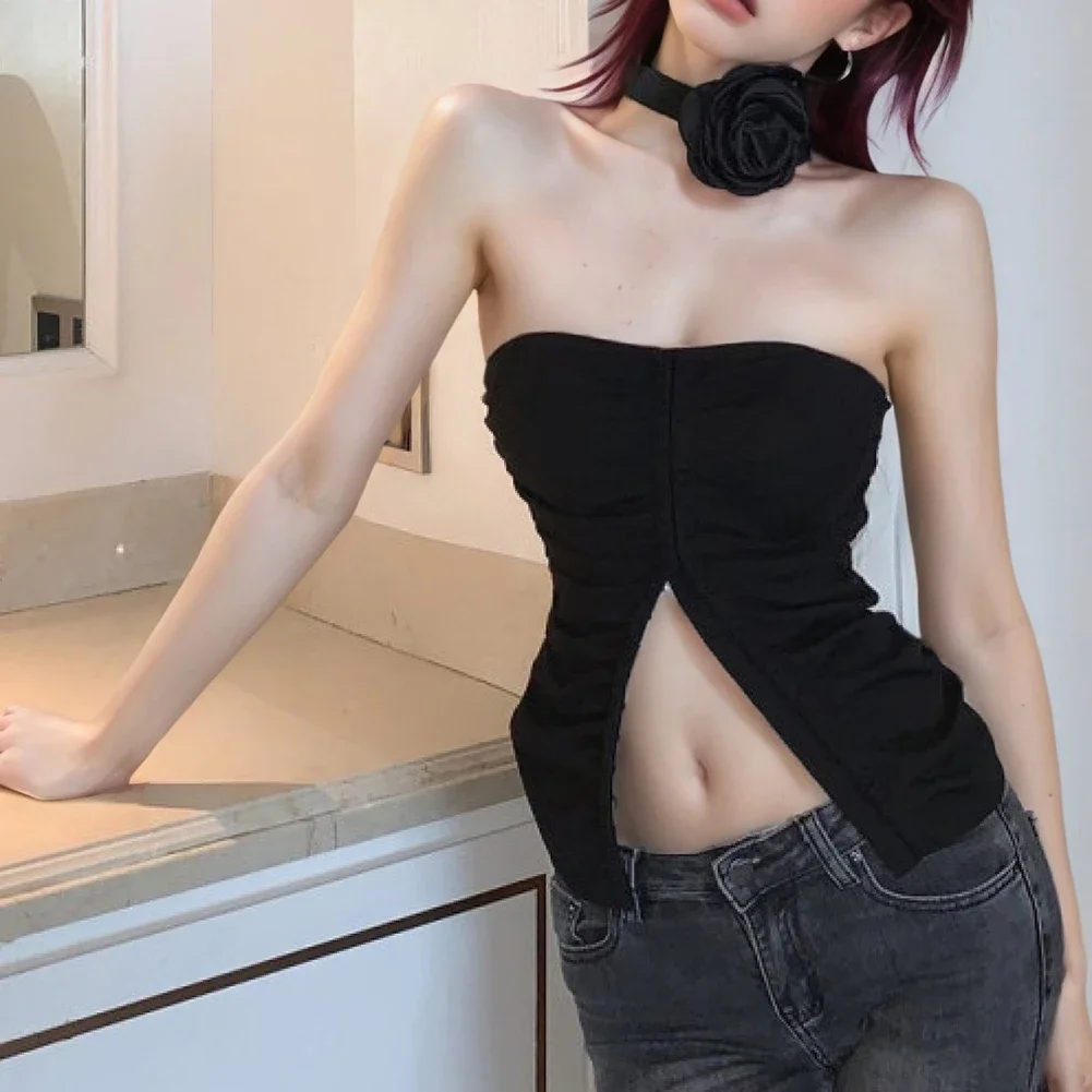 Daily Casual Hot Girl Vest Fashionable Womens Vest Casual Wear Casual Short Top Applicable For Female One Shoulder Collar
Daily Casual Hot Girl Vest Fashionable Womens Vest Casual Wear Casual Short Top Applicable For Female One Shoulder Collar