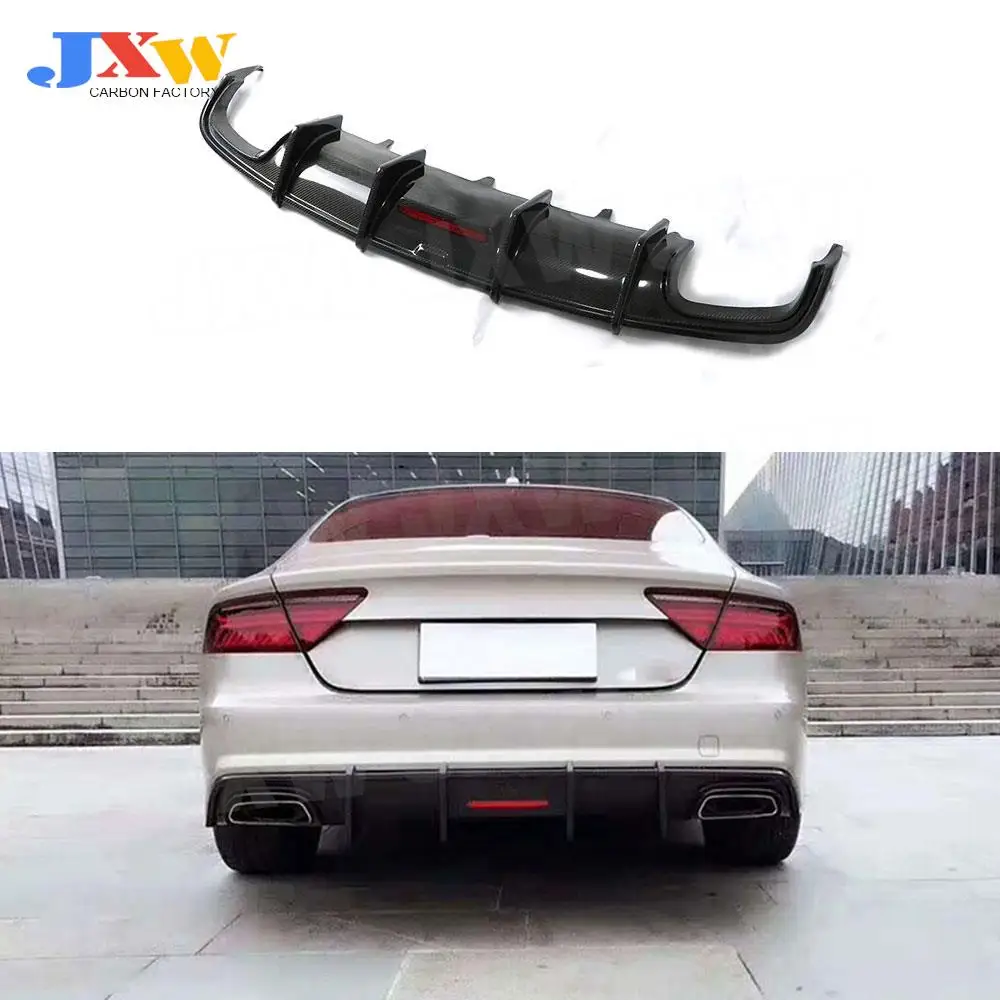 Carbon Fiber FRP Black Rear Lip Diffuser Spoiler For Audi A7 S7 Sport 2016-2018 Car Bumper Protector With Light
Carbon Fiber FRP Black Rear Lip Diffuser Spoiler For Audi A7 S7 Sport 2016-2018 Car Bumper Protector With Light