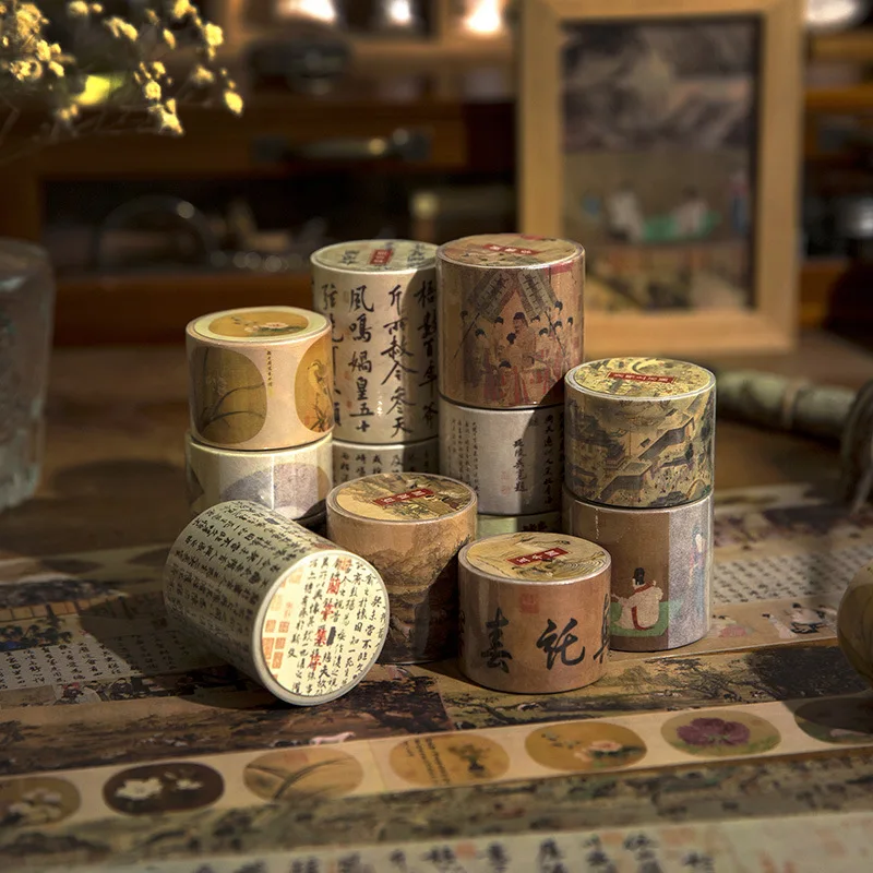 Chinese Famous Painting Themed Vintage Washi Tape Craft Decorative Masking Diy Adhesive Scrapbook Sticker Tape
Chinese Famous Painting Themed Vintage Washi Tape Craft Decorative Masking Diy Adhesive Scrapbook Sticker Tape
