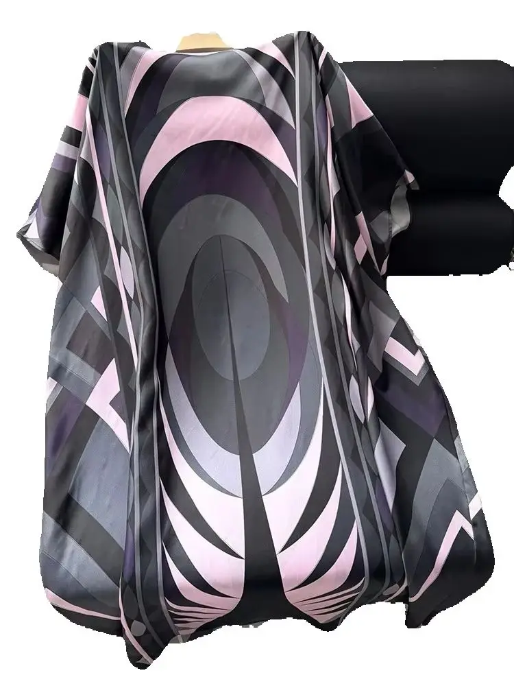 Spring Summer Fashion Party Vintage Geometric Print Silk Floor-Length Dress Women's O-Neck Loose Thin Style Long Dresses
Spring Summer Fashion Party Vintage Geometric Print Silk Floor-Length Dress Women's O-Neck Loose Thin Style Long Dresses
