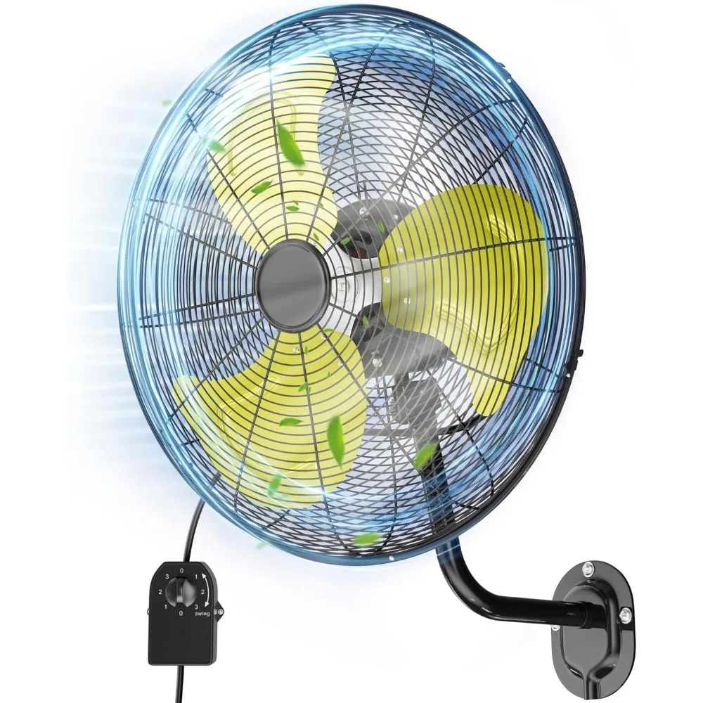 20 Inch Outdoor Wall Mount Fan with 3 Speeds,80° Oscillating Max High Velocity Industrial Fans with Aluminum Blades
20 Inch Outdoor Wall Mount Fan with 3 Speeds,80° Oscillating Max High Velocity Industrial Fans with Aluminum Blades