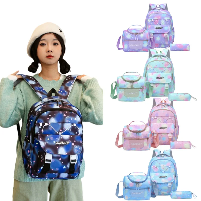 Student Backpack For Woman Man Printed Large Capacity School Bag Lunch Bag, Pencil Case Set Elementary Middle School Backpack
Student Backpack For Woman Man Printed Large Capacity School Bag Lunch Bag, Pencil Case Set Elementary Middle School Backpack