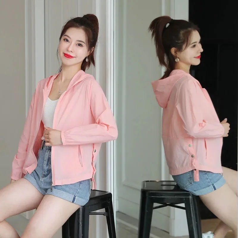 grace Sunscreen Clothing Women's UV Protection Korean Fashion Thin Coat 2022 Summer New Women's Loose Hooded Jacket Pink
grace Sunscreen Clothing Women's UV Protection Korean Fashion Thin Coat 2022 Summer New Women's Loose Hooded Jacket Pink