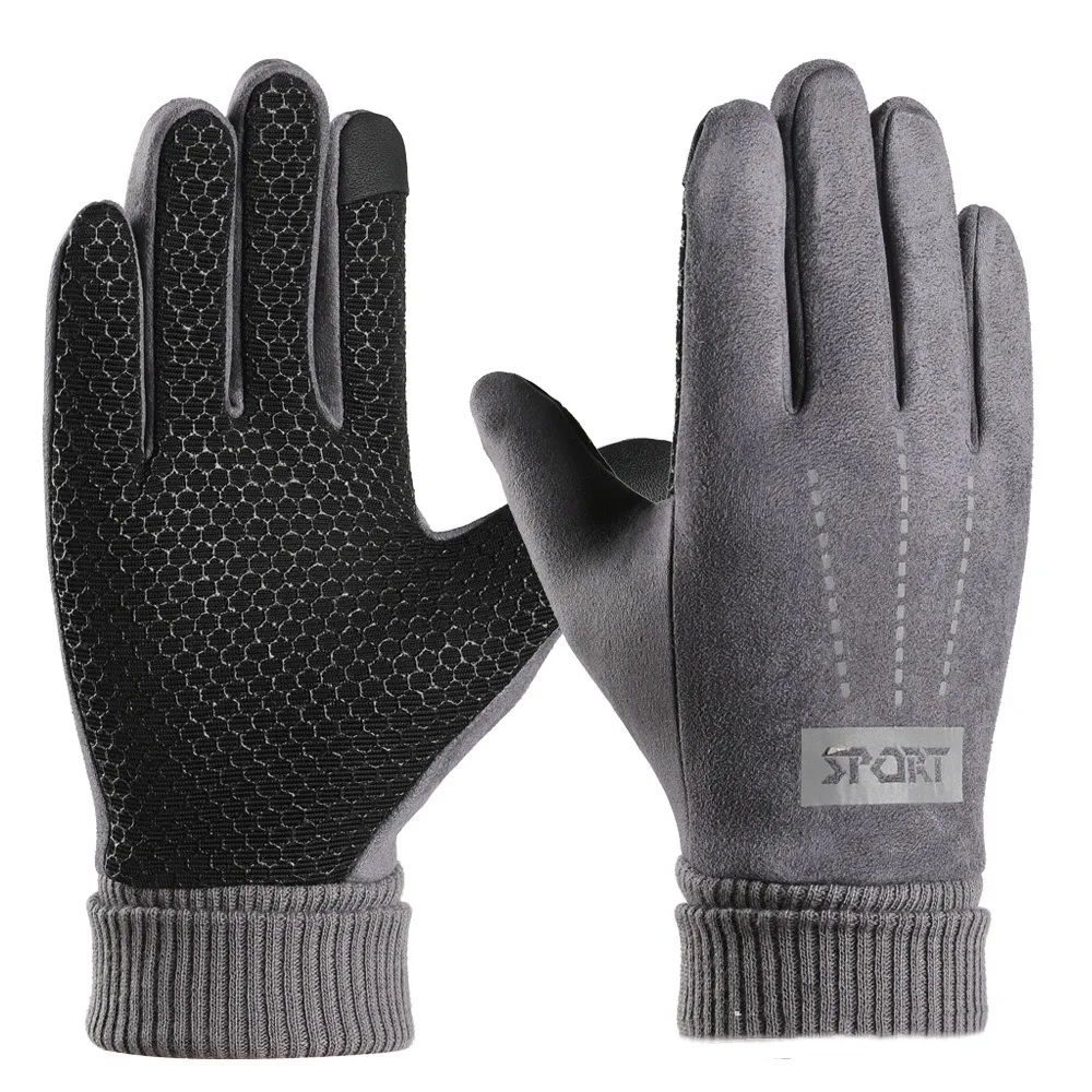 Fashion Keep Warm Suede Gloves Korean Style Windproof Winter Warm Gloves Touchscreen Thicken Full Finger Mittens Autumn
Fashion Keep Warm Suede Gloves Korean Style Windproof Winter Warm Gloves Touchscreen Thicken Full Finger Mittens Autumn