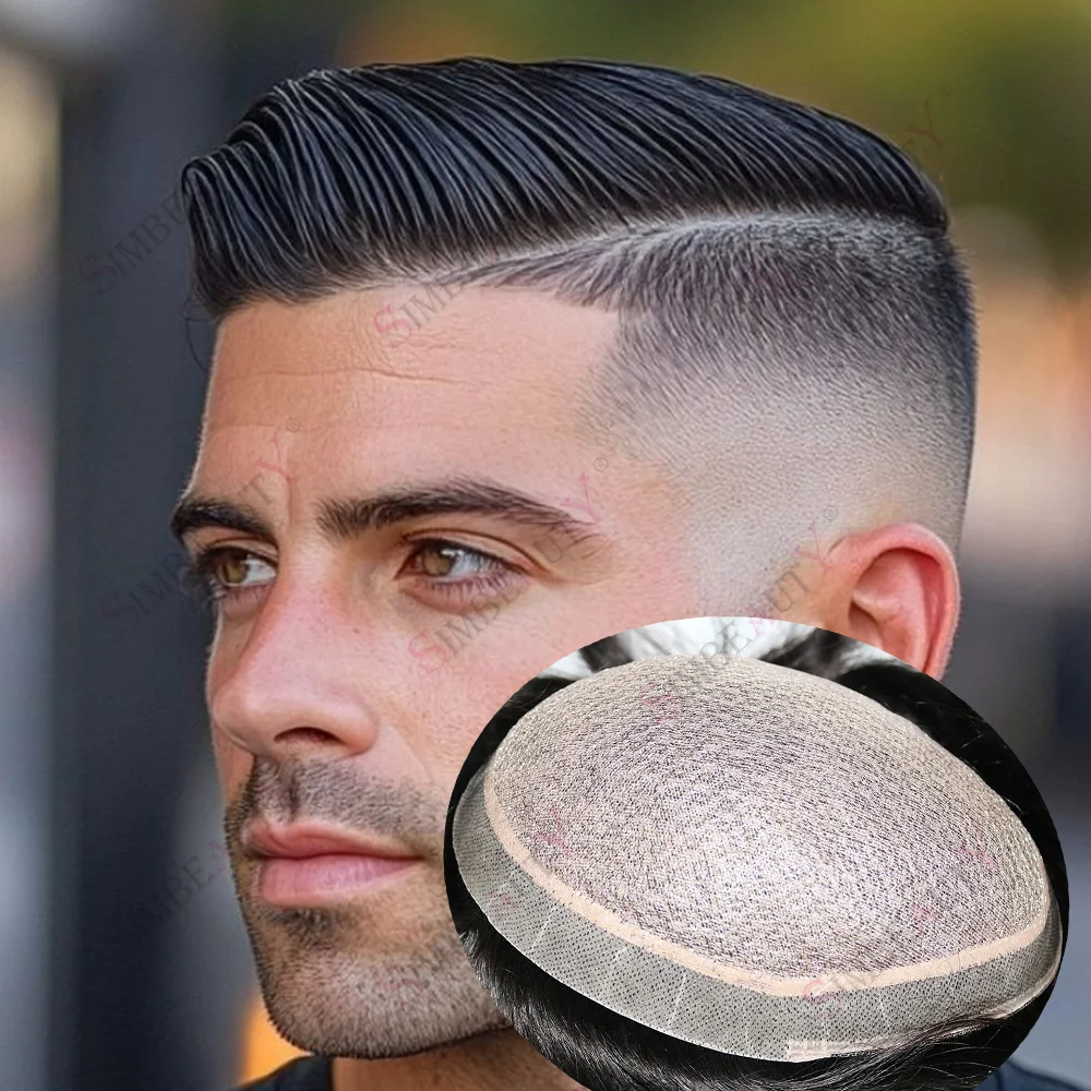 Silk Base Men's Hair Prosthesis All Sizes 100% Human Hair Toupee Hair Replacement Hairpieces Silk Top Breathable Mens Wig System
Silk Base Men's Hair Prosthesis All Sizes 100% Human Hair Toupee Hair Replacement Hairpieces Silk Top Breathable Mens Wig System