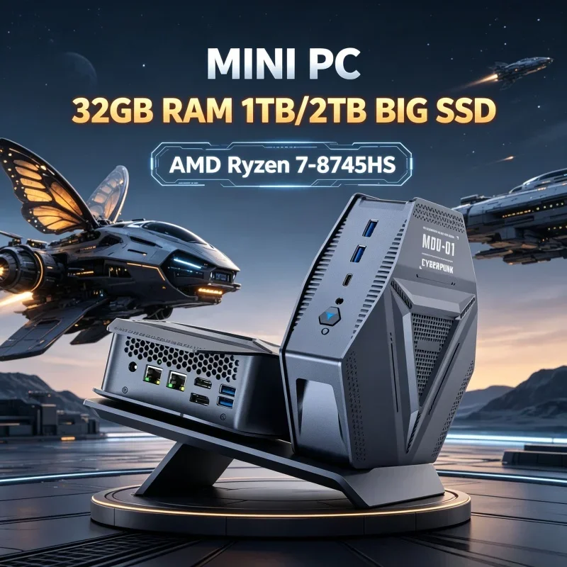 Dual Channel DDR5 Barebone Mini Server AMD R7 8745HS Dual NVMe Dual 2.5G LAN DP Type-C Multi Screen Workstation
Dual Channel DDR5 Barebone Mini Server AMD R7 8745HS Dual NVMe Dual 2.5G LAN DP Type-C Multi Screen Workstation