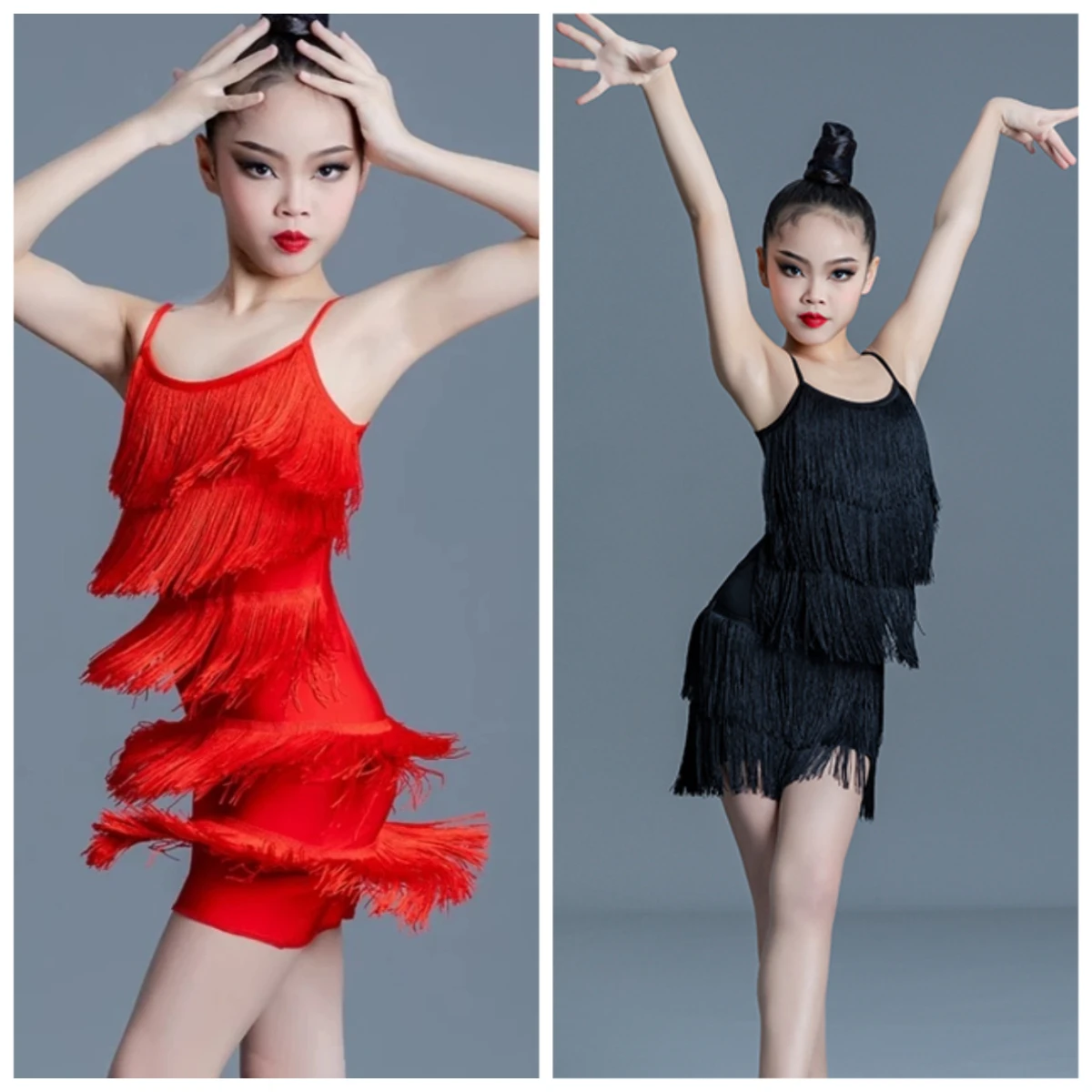 Girls Latin Samba Dance Dress Fringe Tassel Ballroom Salsa Tango Costume Professional Competition Standard Practice Dance Outfit
Girls Latin Samba Dance Dress Fringe Tassel Ballroom Salsa Tango Costume Professional Competition Standard Practice Dance Outfit