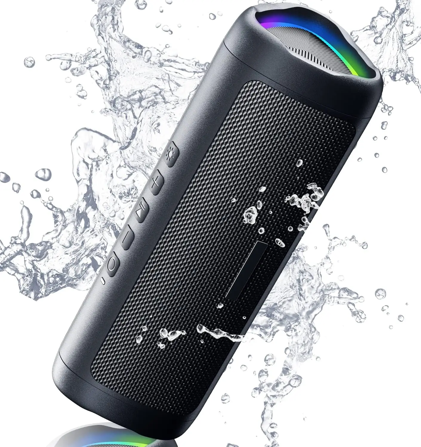 IPX5 Waterproof Bluetooth Speaker, 20H Playtime, TWS Pairing, BT5.3, Outdoor Portable Wireless, Black
IPX5 Waterproof Bluetooth Speaker, 20H Playtime, TWS Pairing, BT5.3, Outdoor Portable Wireless, Black