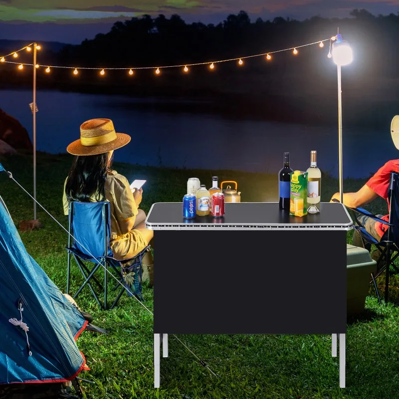 Carry Case Type Folding Table Multifunctional Storage Bar Table Outdoor Lightweight Travel Portable Foldable Camping Tables
Carry Case Type Folding Table Multifunctional Storage Bar Table Outdoor Lightweight Travel Portable Foldable Camping Tables