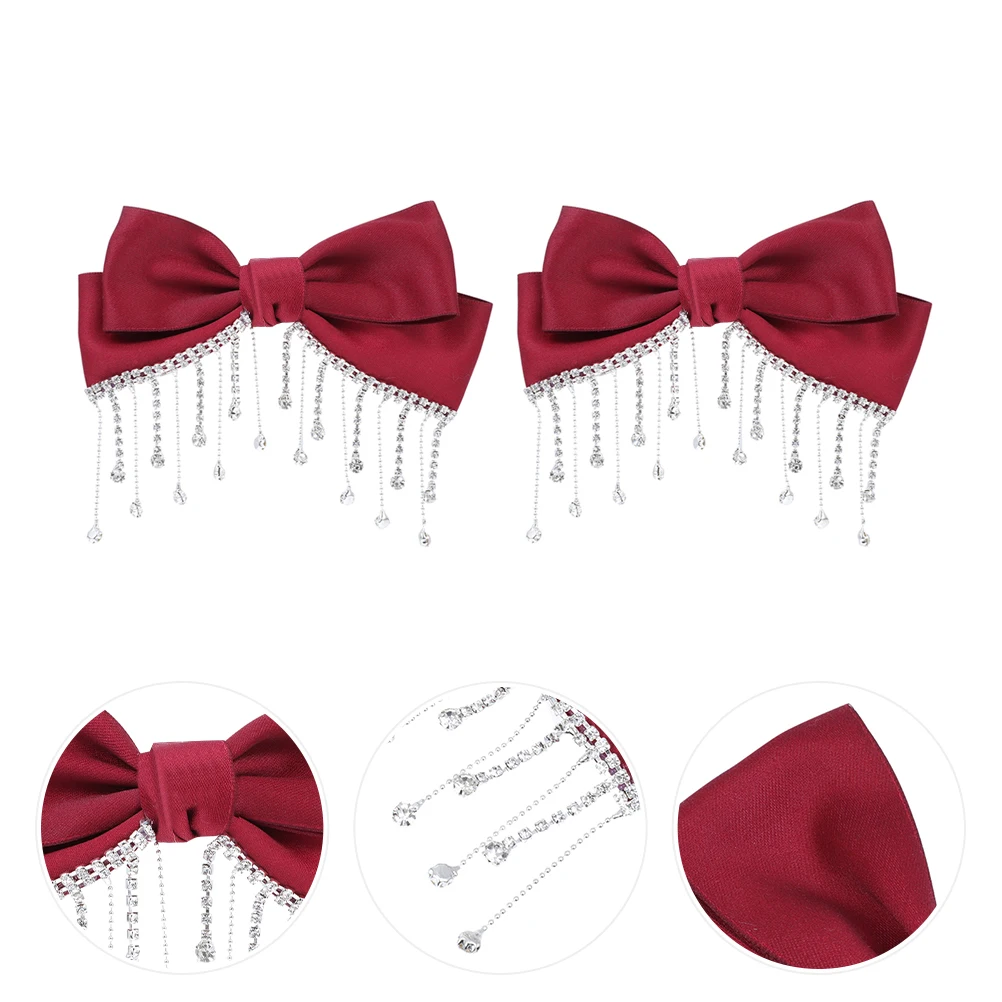 2Pcs Bow Hairpin Beautiful Women Mini Bowknot Clamp Snap Barrettes Clips Red Clip Female Hairpin Hair Ornament Girls Hair Clamp
2Pcs Bow Hairpin Beautiful Women Mini Bowknot Clamp Snap Barrettes Clips Red Clip Female Hairpin Hair Ornament Girls Hair Clamp