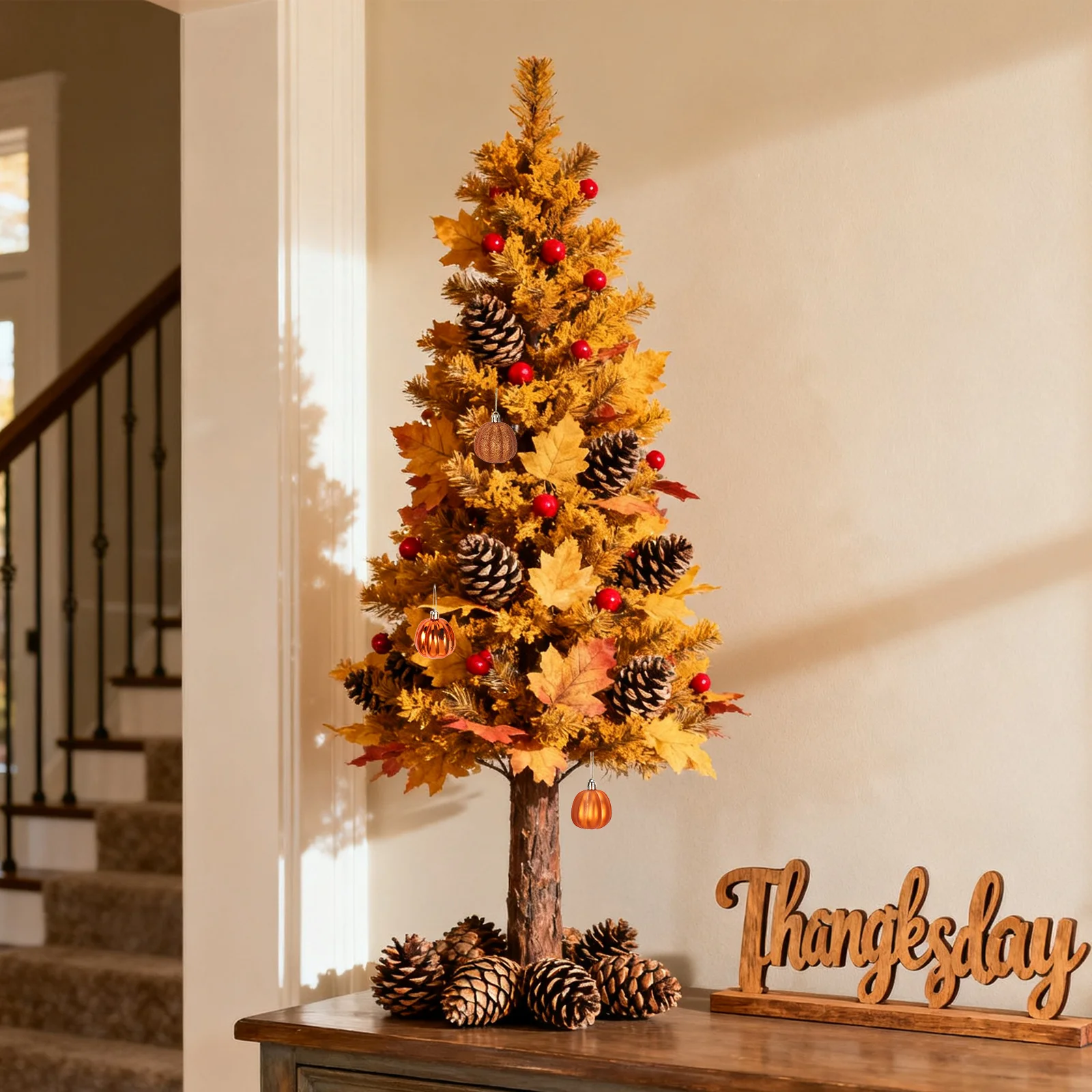 36Pcs Simulation Pumpkin Ornaments Set - Autumn Pumpkin Hanging Decorations for Thanksgiving Fall Tree Indoor Outdoor Use
36Pcs Simulation Pumpkin Ornaments Set - Autumn Pumpkin Hanging Decorations for Thanksgiving Fall Tree Indoor Outdoor Use