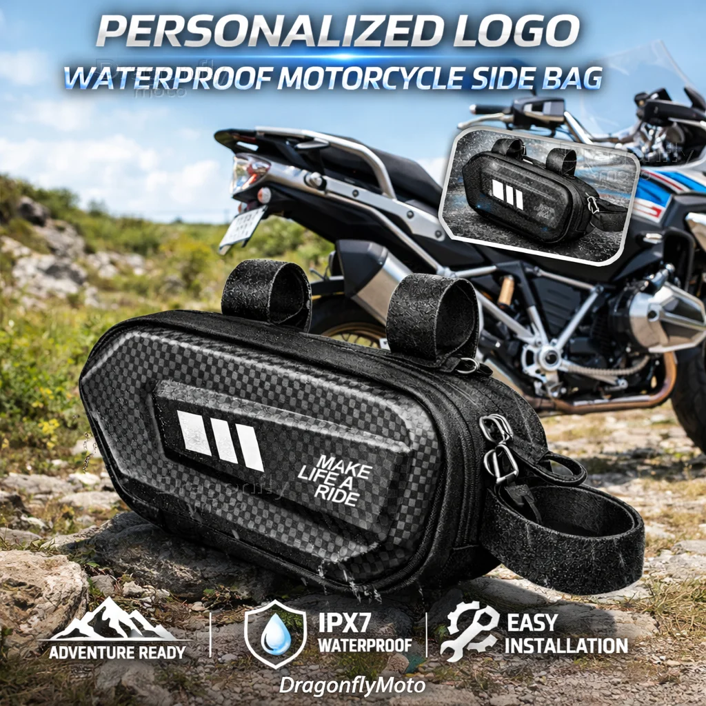 For BMW R1200GS R1250GS R1200GS R1250GS R1250LC ADV Motorcycle Side Bag Personalized Logo Waterproof Hard Shell Saddlebag