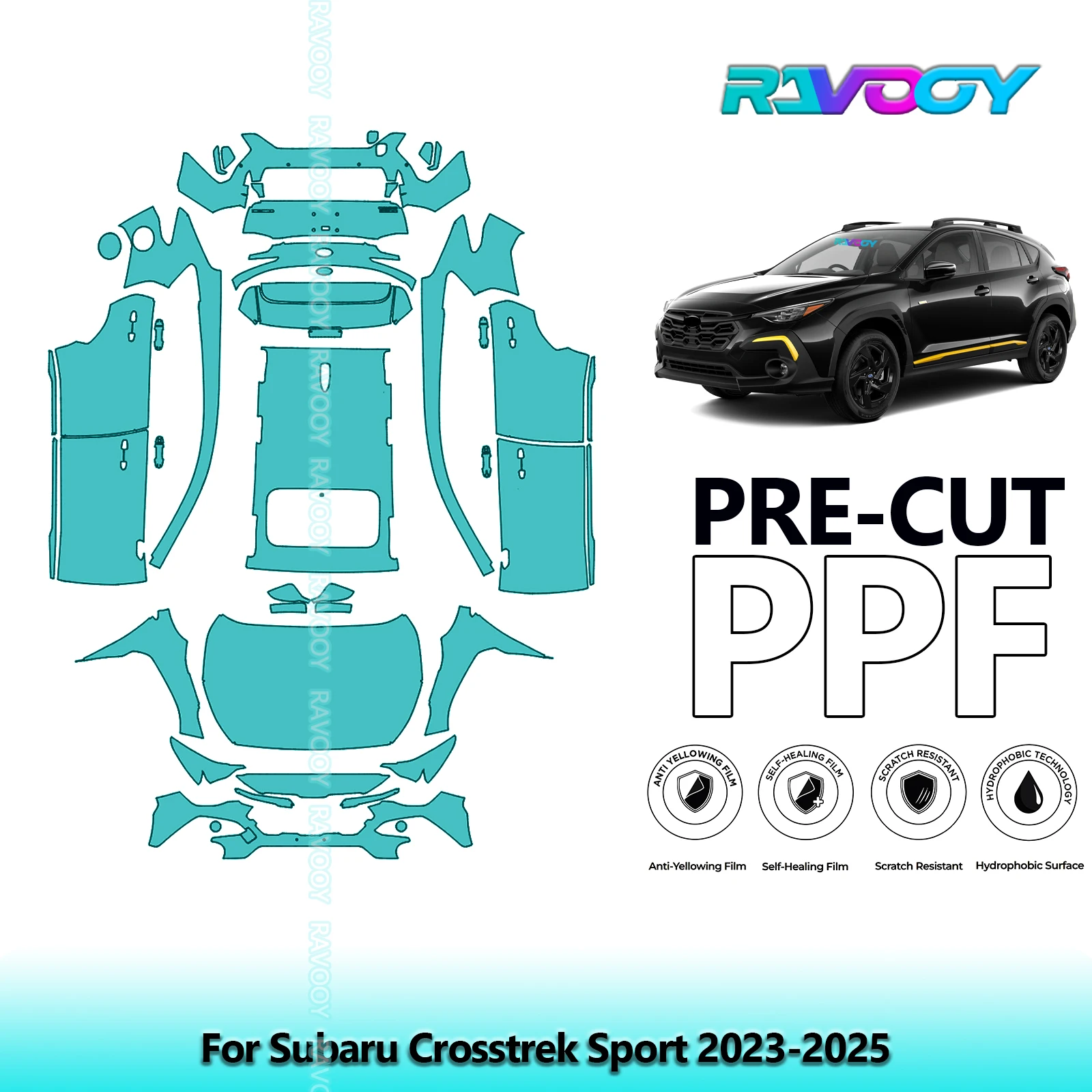 8.5Mil Precut PPF Paint Protection Film Full Vehicle Clear Bra For Subaru Crosstrek Sport 2023-2025
8.5Mil Precut PPF Paint Protection Film Full Vehicle Clear Bra For Subaru Crosstrek Sport 2023-2025
