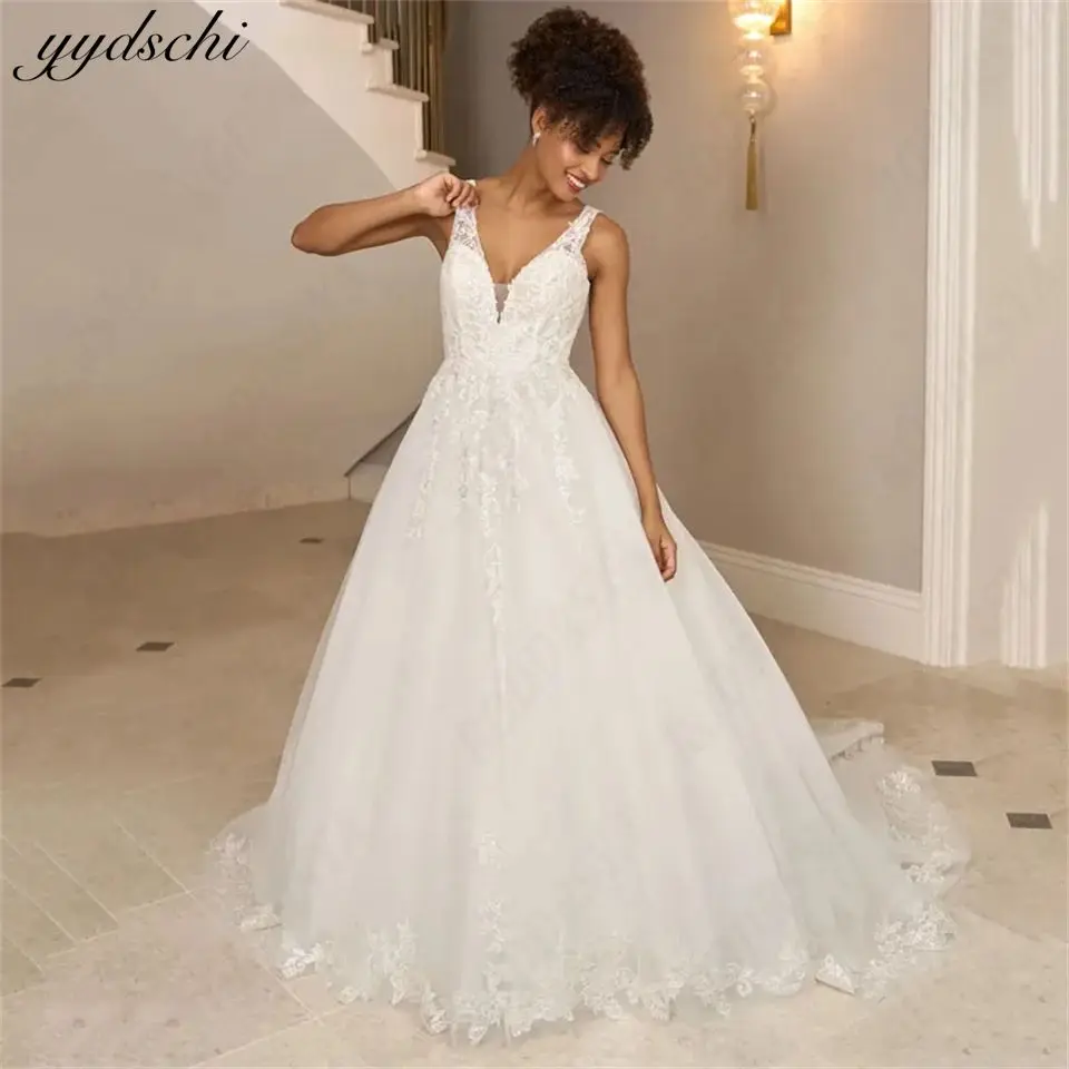 Женское бальное платье без рукавов, сексуальное бальное платье с V-образным вырезом и открытой спиной, на пуговицах, с иллюзионной аппликацией, со шлейфом, 2024 
Женское бальное платье без рукавов, сексуальное бальное платье с V-образным вырезом и открытой спиной, на пуговицах, с иллюзионной аппликацией, со шлейфом, 2024