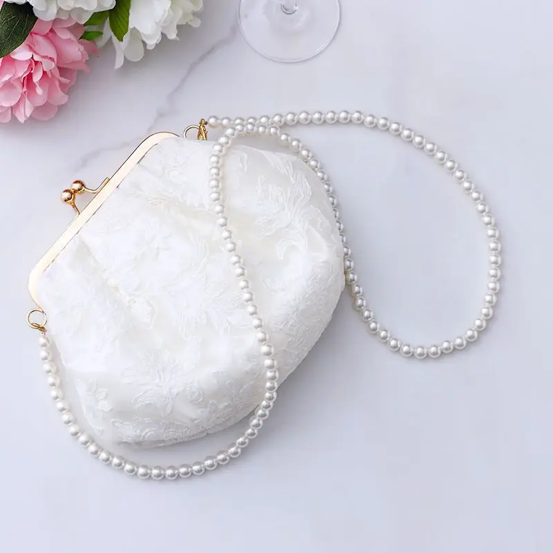 Lace Fairy Clutch Bag Women's Summer Handbag Niche Style Bag Crossbody Portable Clutch Bag Purse Frame Mingwei
Lace Fairy Clutch Bag Women's Summer Handbag Niche Style Bag Crossbody Portable Clutch Bag Purse Frame Mingwei