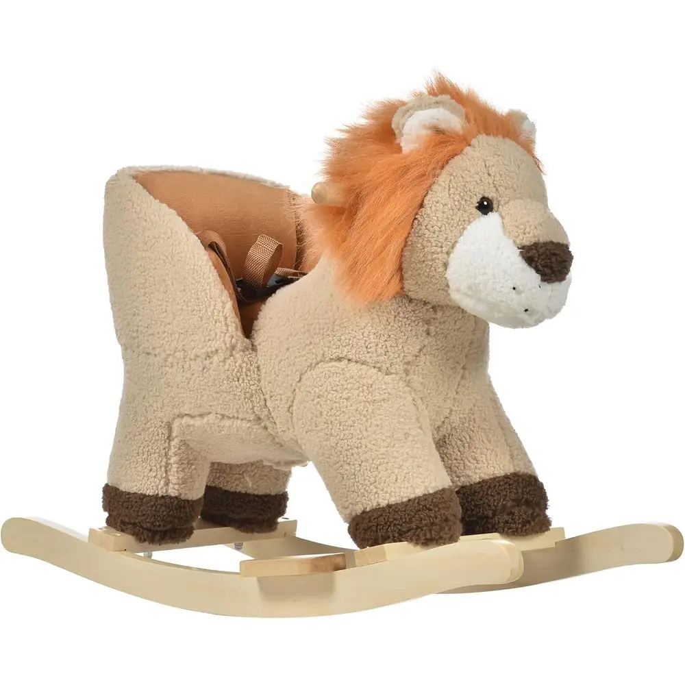 Plush Rocking Lion for Babies, Wooden Seat with Safety Belt, Ideal Gift for 18-36 Months Old Toddlers, Brown
Plush Rocking Lion for Babies, Wooden Seat with Safety Belt, Ideal Gift for 18-36 Months Old Toddlers, Brown