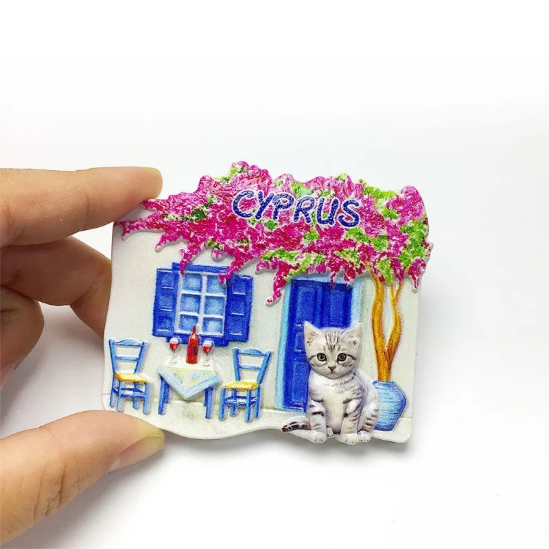 Cyprus Tourist Destination Flower Garden Scene Small Cat Decoration Gift3d3D Magnetic Refrigerator Sticker
Cyprus Tourist Destination Flower Garden Scene Small Cat Decoration Gift3d3D Magnetic Refrigerator Sticker