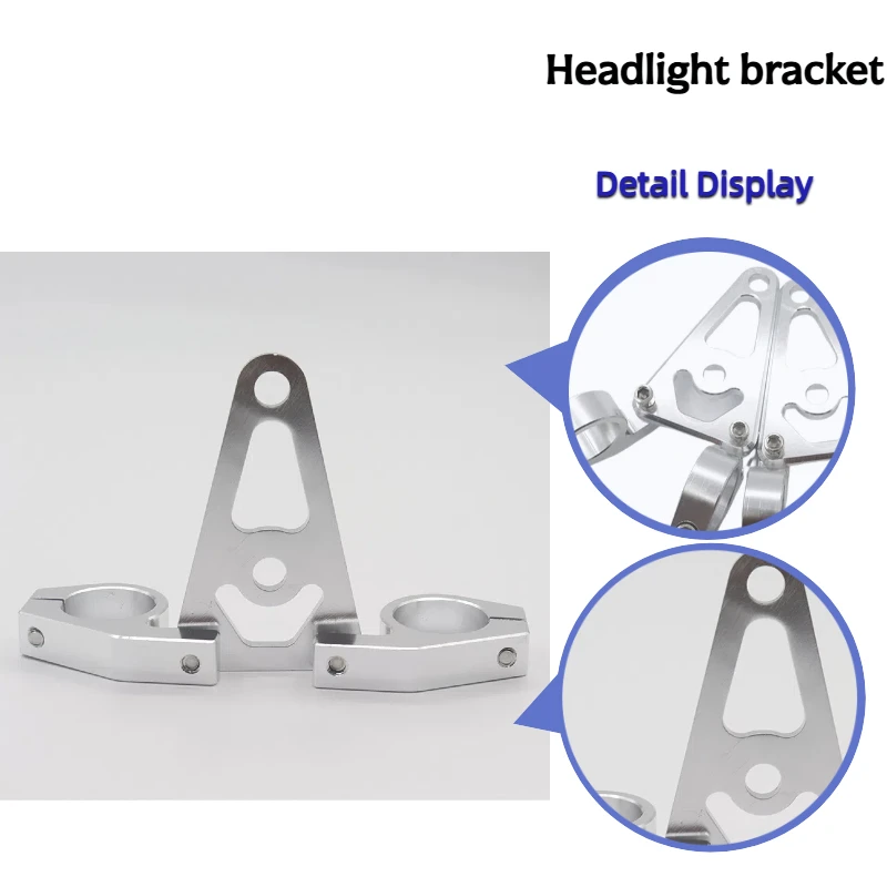 The silver bracket for motorcycle headlights is suitable for Z50 Z50J motorcycle modification
The silver bracket for motorcycle headlights is suitable for Z50 Z50J motorcycle modification