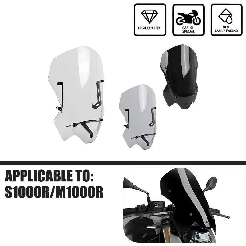For BMW S 1000 R S1000 R S1000R 2021-2024 M1000R Tall Windscreen Touring Wind Shield Windshield Screen Cowls Wing Deflector
For BMW S 1000 R S1000 R S1000R 2021-2024 M1000R Tall Windscreen Touring Wind Shield Windshield Screen Cowls Wing Deflector