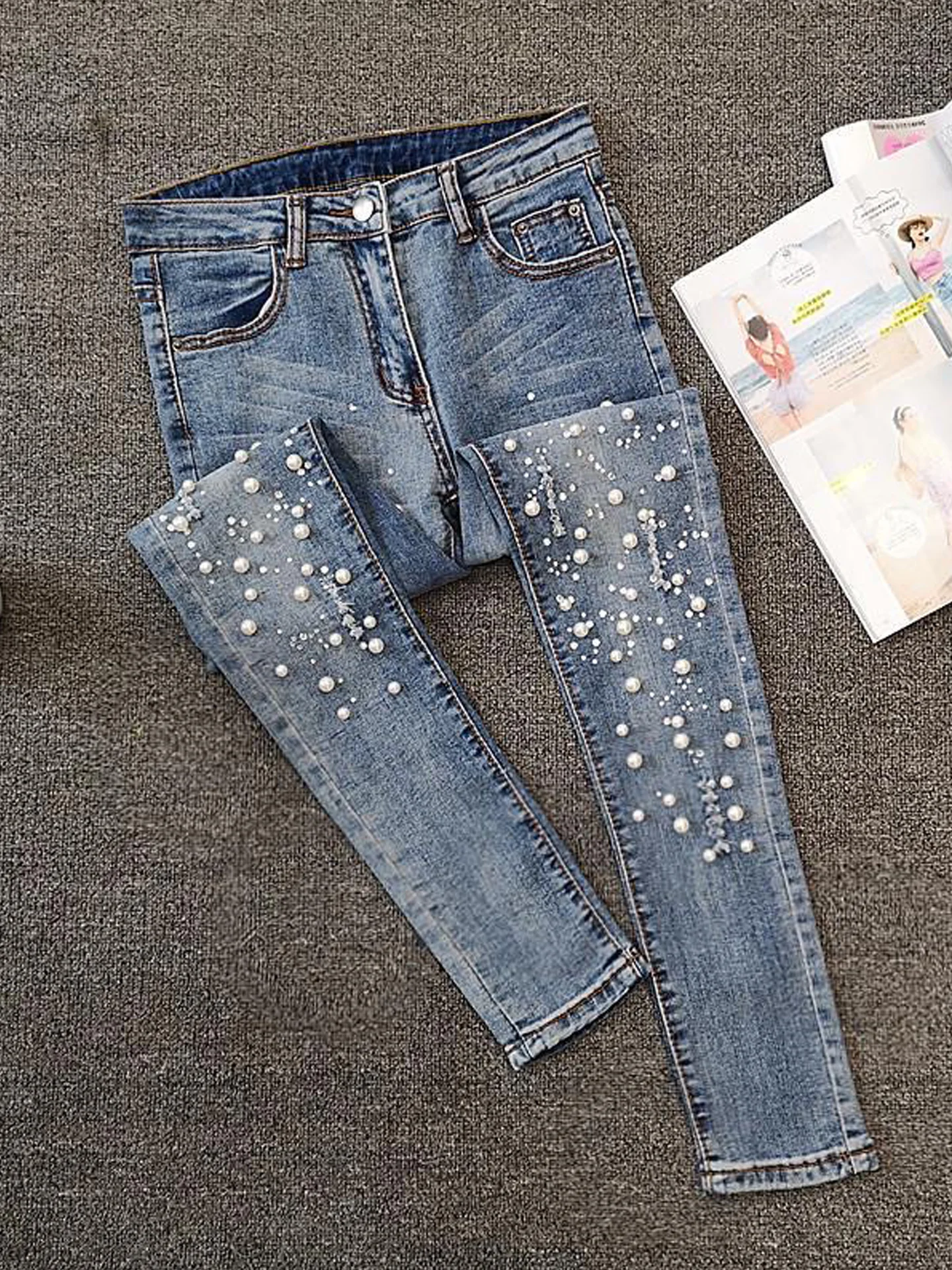 High Waist Stretchy Slim Fit Denim Jeans Women's Summer New Style Versatile Hole Pencil Pants Retro Straight Leg Jeans
High Waist Stretchy Slim Fit Denim Jeans Women's Summer New Style Versatile Hole Pencil Pants Retro Straight Leg Jeans