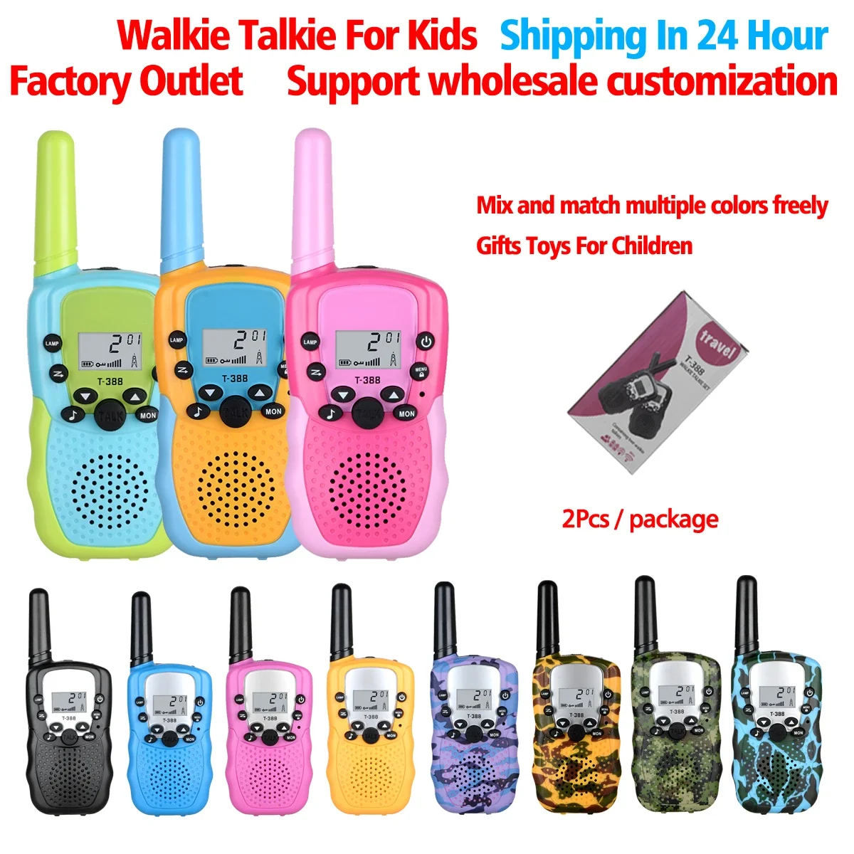 Kids Walki Talki 2Pcs Celular Handheld Transceiver Phone Radio Interphone 6KM Mini Toys Talkie Walkie Gifts Boy Girl Tablet
Kids Walki Talki 2Pcs Celular Handheld Transceiver Phone Radio Interphone 6KM Mini Toys Talkie Walkie Gifts Boy Girl Tablet