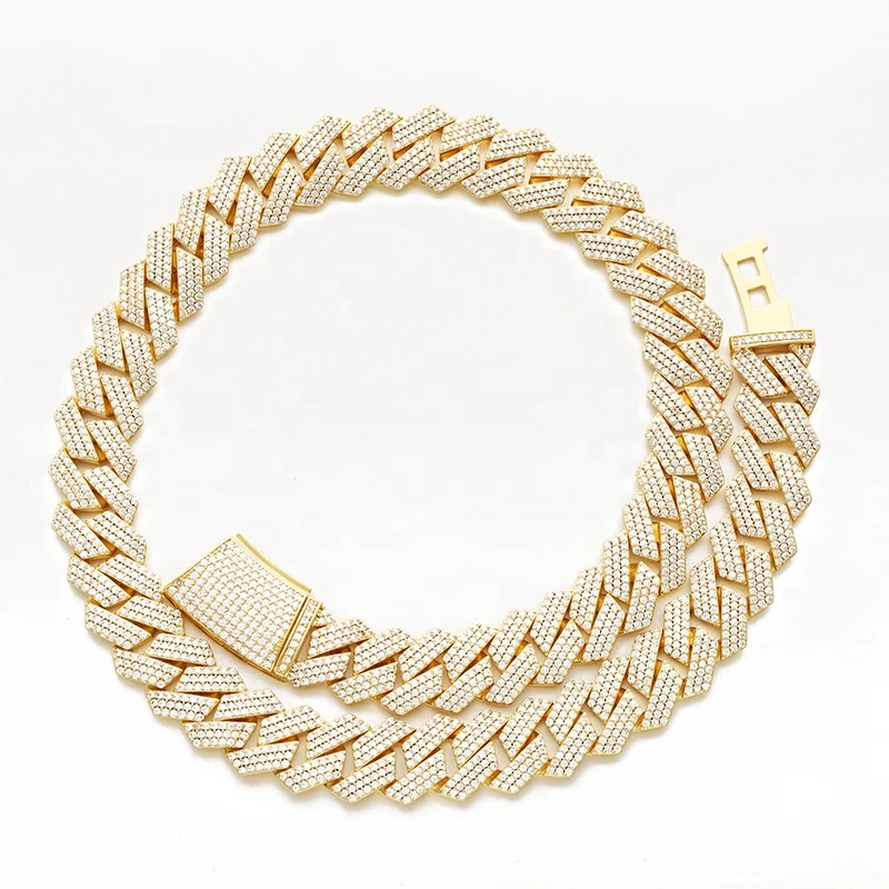 16mm S925 Sterling Silver Iced Out VVS Moissanite Miami Cuban Link Chain Men18K Gold Plated Jewelry necklace
16mm S925 Sterling Silver Iced Out VVS Moissanite Miami Cuban Link Chain Men18K Gold Plated Jewelry necklace