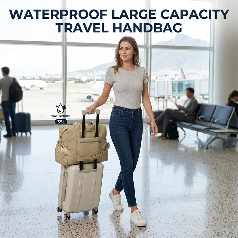 Travel Handbag Woman 40L Large Capacity Waterproof Organizer Bag for Girls Airplane Travel Essentials Shoulder Bag Trip Luggage
Travel Handbag Woman 40L Large Capacity Waterproof Organizer Bag for Girls Airplane Travel Essentials Shoulder Bag Trip Luggage