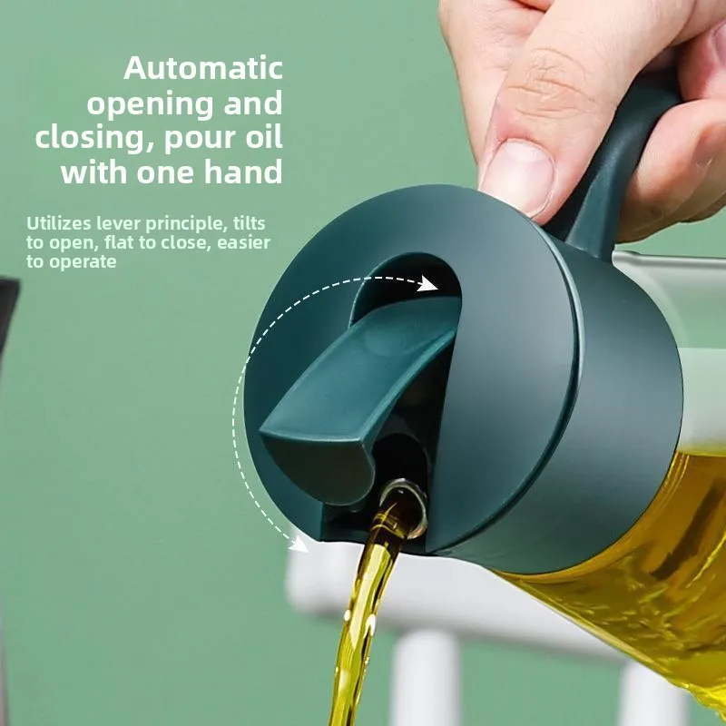 Thickened Glass Oil Bottle Kitchen Storage Container Large Capacity Self-Closing Leak-Proof Vinegar Pot for Home Use
Thickened Glass Oil Bottle Kitchen Storage Container Large Capacity Self-Closing Leak-Proof Vinegar Pot for Home Use