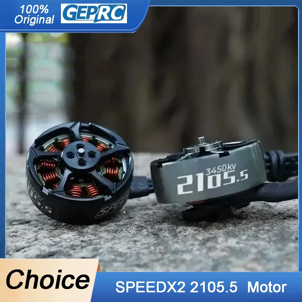 SPEEDX2 geprc 2105.5 Brushless Motor - 3450KV/2650KV 3-4S 1.5mm Shaft for 3-5inch Toothpick & Mini Long Range FPV Drones
SPEEDX2 geprc 2105.5 Brushless Motor - 3450KV/2650KV 3-4S 1.5mm Shaft for 3-5inch Toothpick & Mini Long Range FPV Drones