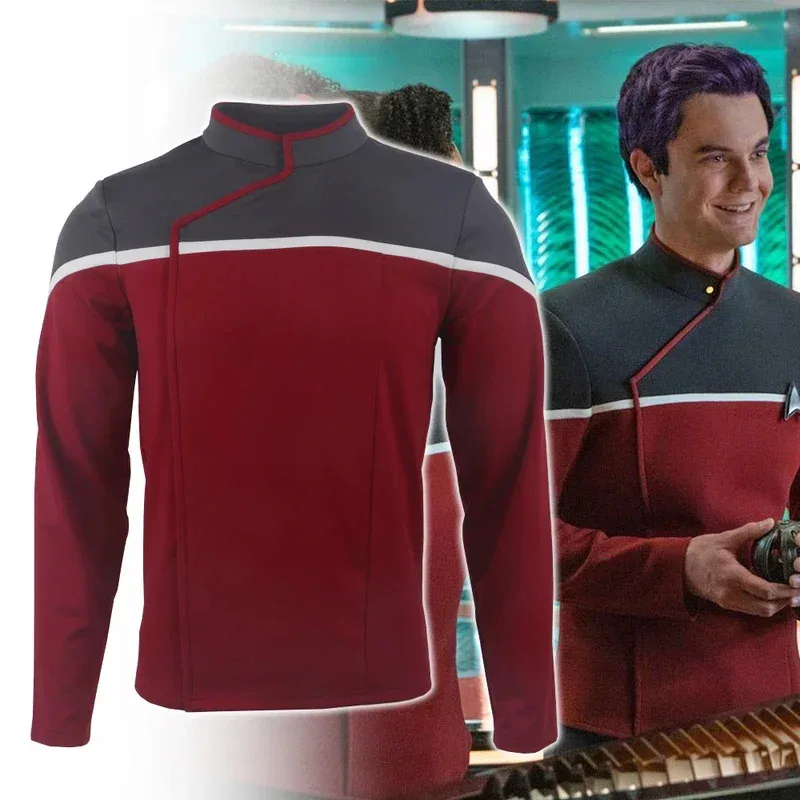 Cosplay Strange New Worlds Costumes Lower Decks Dress Uniforms Starfleet Top Shirts Badge Costume Halloween Party Prop
Cosplay Strange New Worlds Costumes Lower Decks Dress Uniforms Starfleet Top Shirts Badge Costume Halloween Party Prop