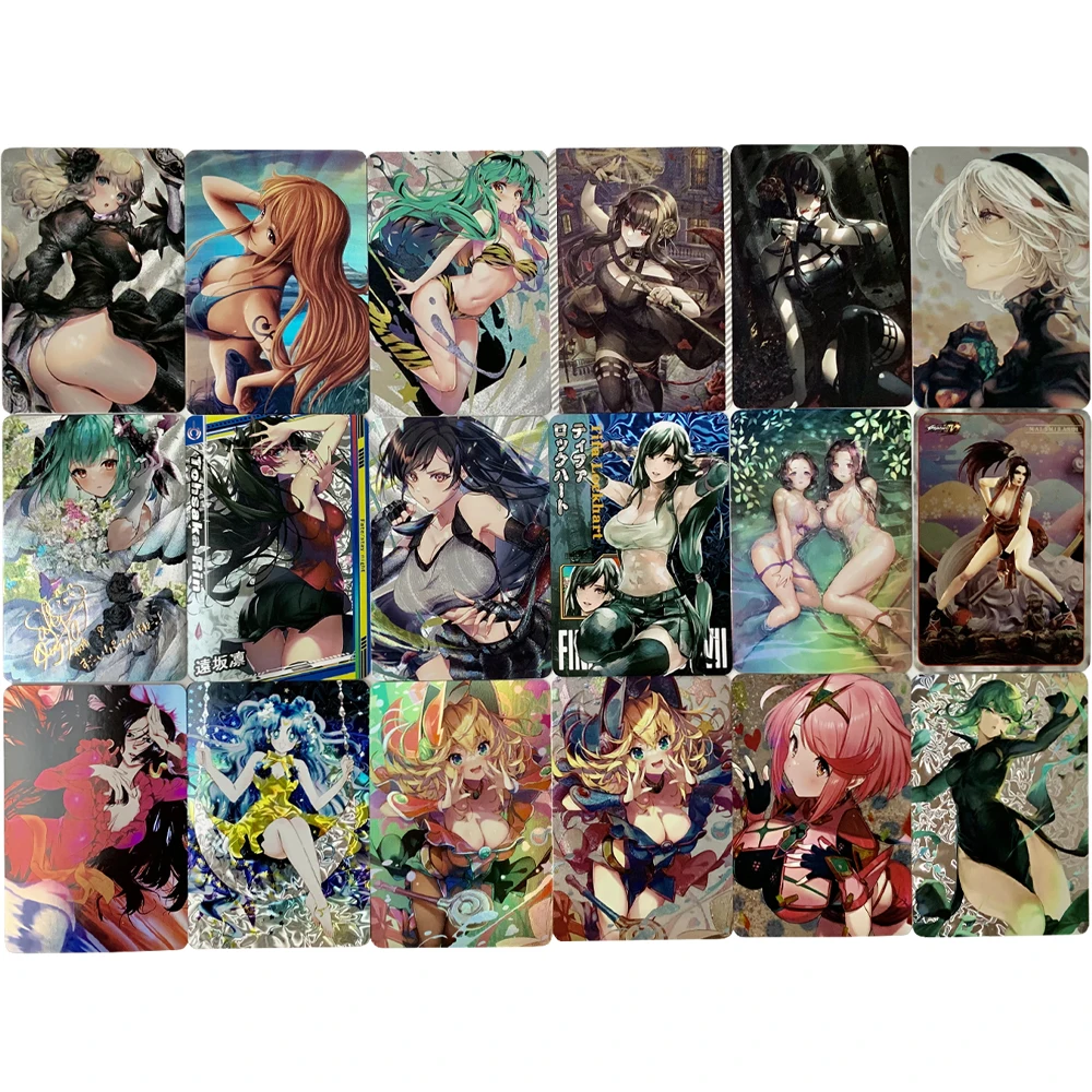 Anime Girls Flash Cards Yu Gi Oh Black Magician Girl One Piece ACG Kawaii Tifa BoaHancock Nami Anime Game Collection Cards Gift
Anime Girls Flash Cards Yu Gi Oh Black Magician Girl One Piece ACG Kawaii Tifa BoaHancock Nami Anime Game Collection Cards Gift