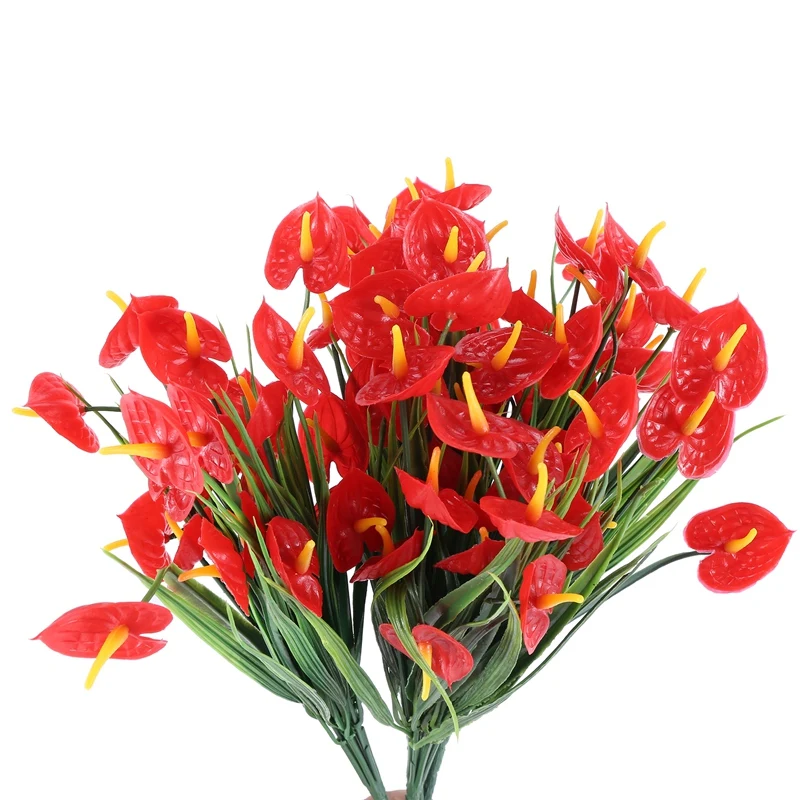 tackle 4 Bunches Artificial Fake Flowers Faux Anthurium Plants Plastic Shrubs Bushes Greenery Indoor Outside Hanging
tackle 4 Bunches Artificial Fake Flowers Faux Anthurium Plants Plastic Shrubs Bushes Greenery Indoor Outside Hanging
