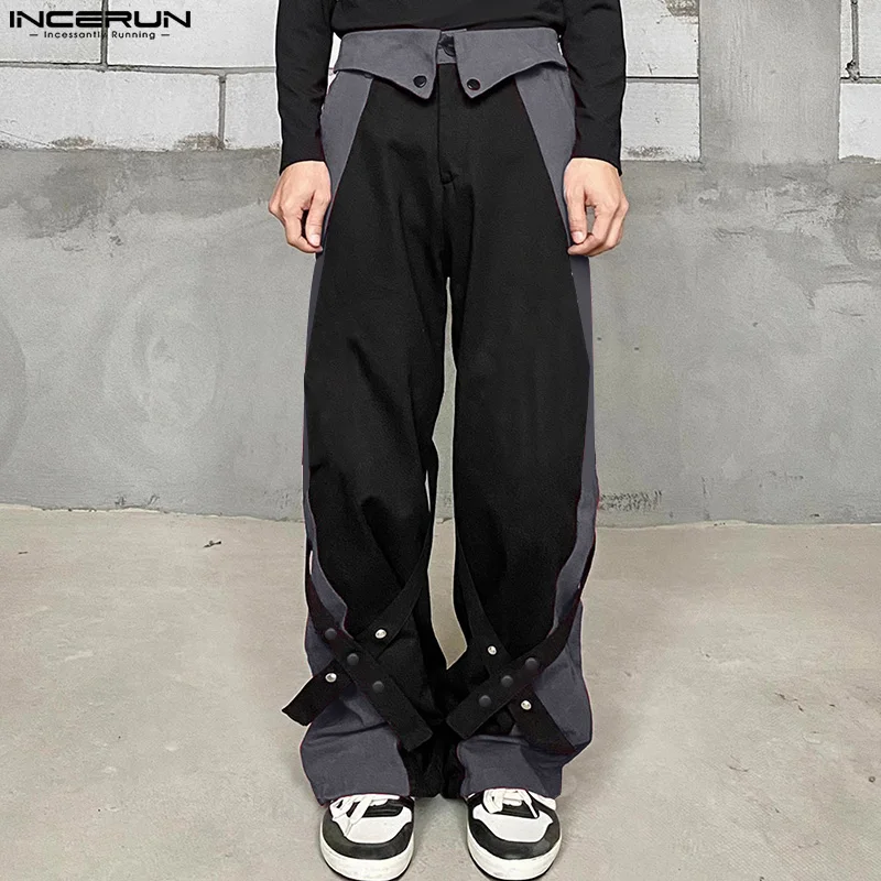 2024 Men Pants Patchwork Button Loose Joggers Casual Straight Trousers Men Streetwear Fashion Male Irregular Pants S-5XL INCERUN
2024 Men Pants Patchwork Button Loose Joggers Casual Straight Trousers Men Streetwear Fashion Male Irregular Pants S-5XL INCERUN