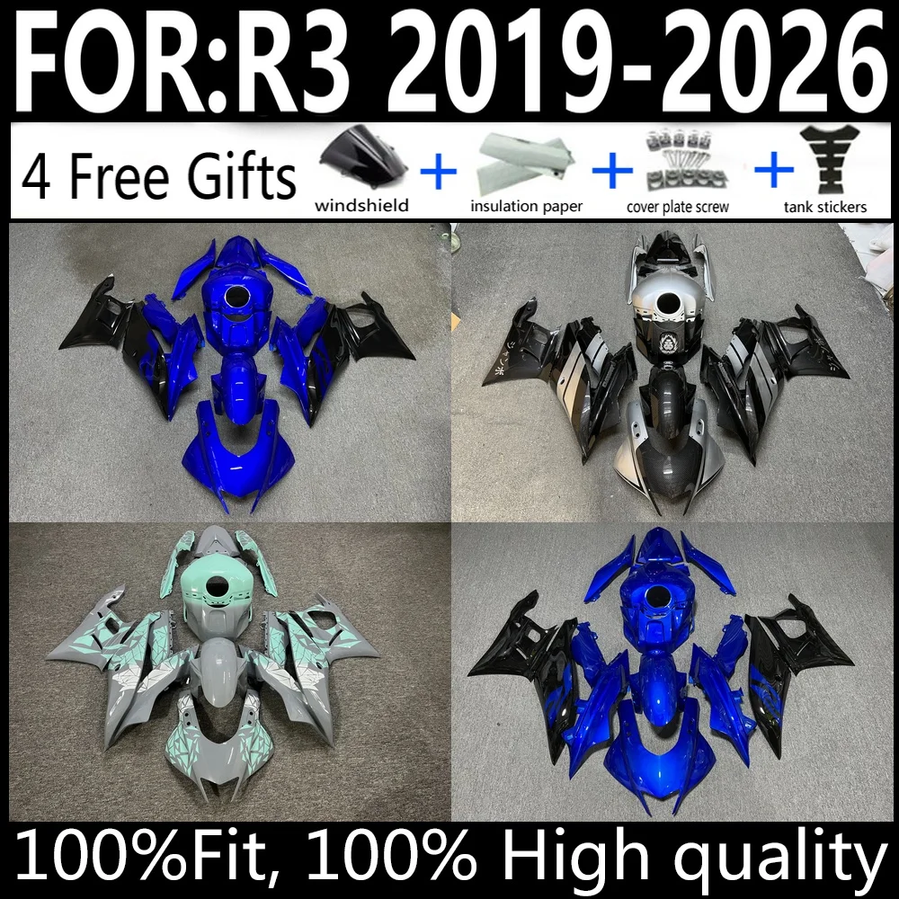 Injection Molded ABS Fairing Kit For Yamaha YZF-R3 2019-2026 Bodywork Cowling Set High Quality Factory Direct Fit
Injection Molded ABS Fairing Kit For Yamaha YZF-R3 2019-2026 Bodywork Cowling Set High Quality Factory Direct Fit