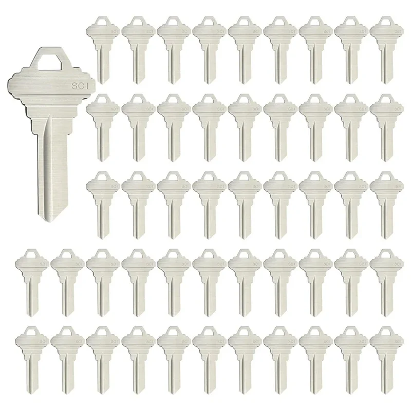 CEA Blank Keys SC1 Key Blanks Pack Of 50Pcs Blank Key House Office Brass Key Blank, Silver
CEA Blank Keys SC1 Key Blanks Pack Of 50Pcs Blank Key House Office Brass Key Blank, Silver
