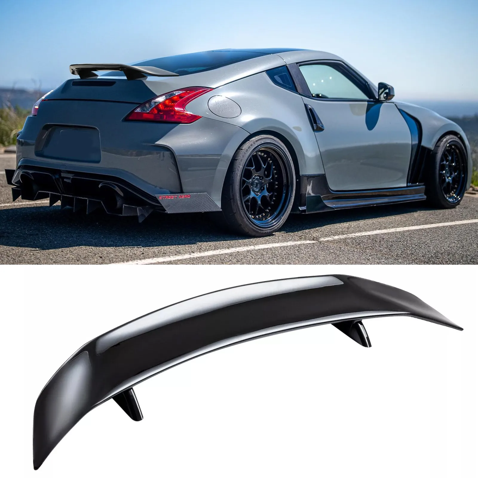 Glossy Black Car Rear Trunk Lip Spoiler Roof Wing 46" For Nissan 350Z 370Z GT-R
Glossy Black Car Rear Trunk Lip Spoiler Roof Wing 46" For Nissan 350Z 370Z GT-R