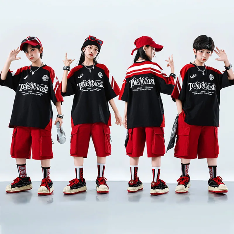 Kid Kpop Hip Hop Clothing Black Print Graphic Tee T Shirt Wine Red Casual Cargo Shorts for Girl Boy Jazz Dance Costume Clothes
Kid Kpop Hip Hop Clothing Black Print Graphic Tee T Shirt Wine Red Casual Cargo Shorts for Girl Boy Jazz Dance Costume Clothes