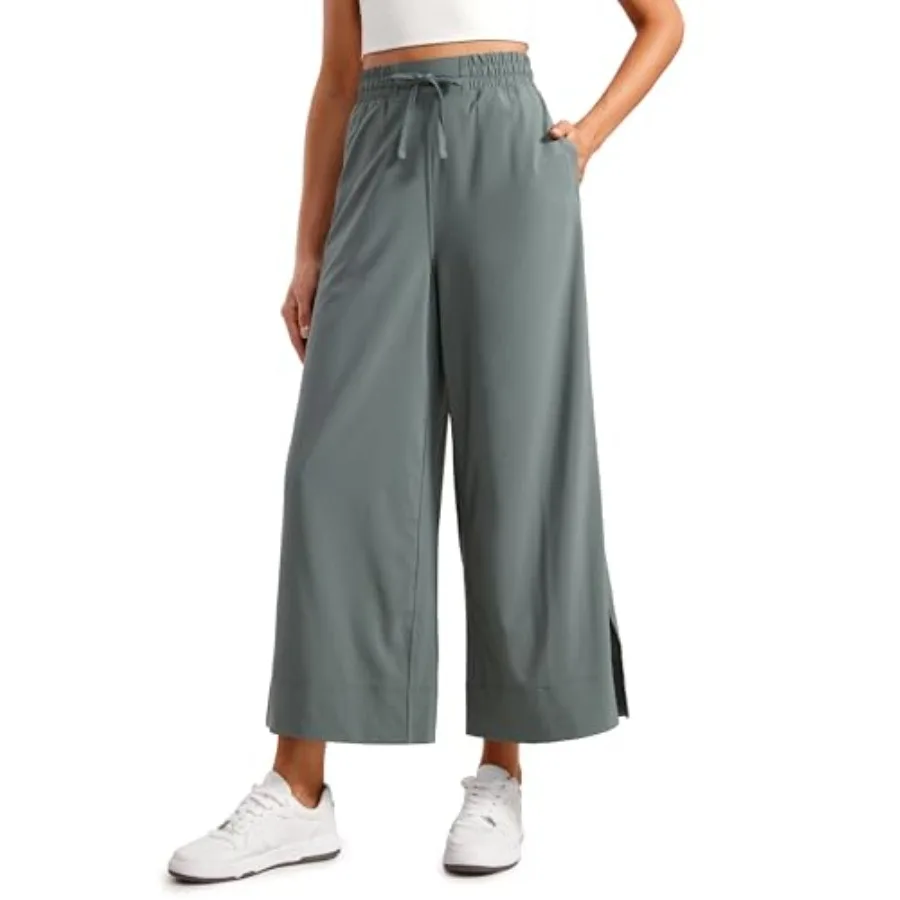 CRZ YOGA Lightweight Wide Leg Cropped Pants for Women 25" - Casual Travel Work Sweatpants Summer
CRZ YOGA Lightweight Wide Leg Cropped Pants for Women 25" - Casual Travel Work Sweatpants Summer