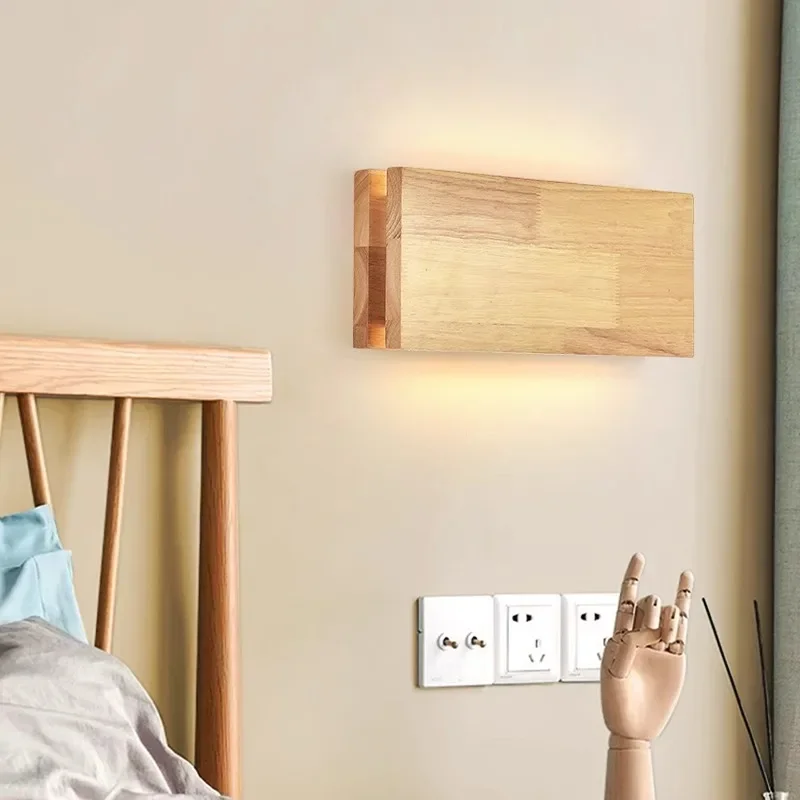 Nordic Wooden Wall Lamp LED Bedside Bedroom Living Foyer Loft Hallway Stair Indoor Lighting Rustic Simple Home Decor Wall Light
Nordic Wooden Wall Lamp LED Bedside Bedroom Living Foyer Loft Hallway Stair Indoor Lighting Rustic Simple Home Decor Wall Light