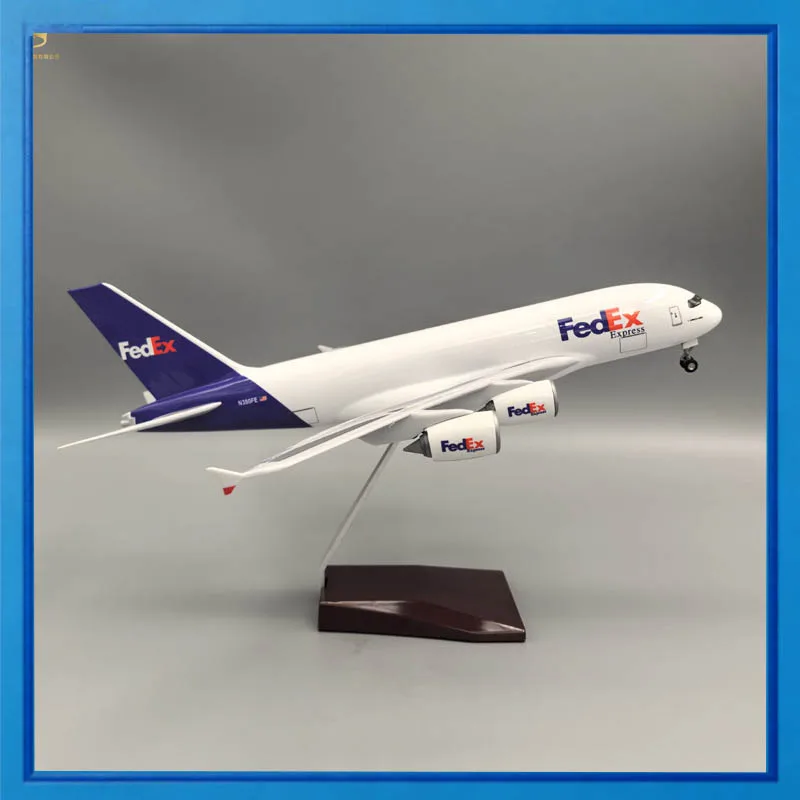 FedEx Airbus 380 Cargo Airplane Model 47cm With Wheels Simulation Static Aircraft For Aviation Enthusiasts Collection Display
FedEx Airbus 380 Cargo Airplane Model 47cm With Wheels Simulation Static Aircraft For Aviation Enthusiasts Collection Display