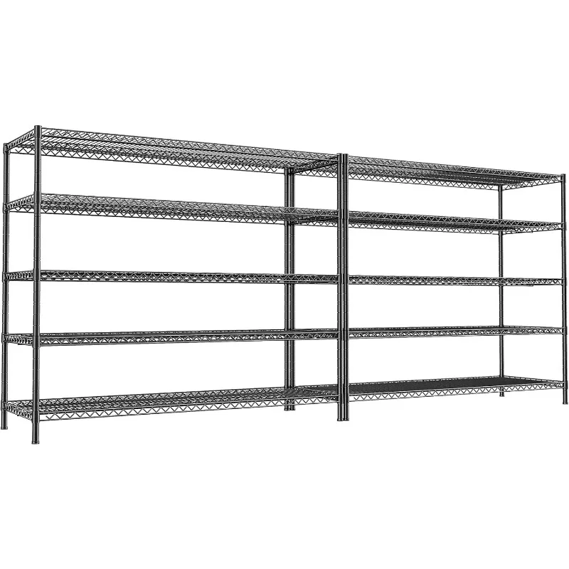 REIBII 55.5" W Storage Shelves 3200LBS Wire Shelving Unit 5 Tier Metal Shelving Garage Shelving Heavy Duty Metal Shelves
REIBII 55.5" W Storage Shelves 3200LBS Wire Shelving Unit 5 Tier Metal Shelving Garage Shelving Heavy Duty Metal Shelves