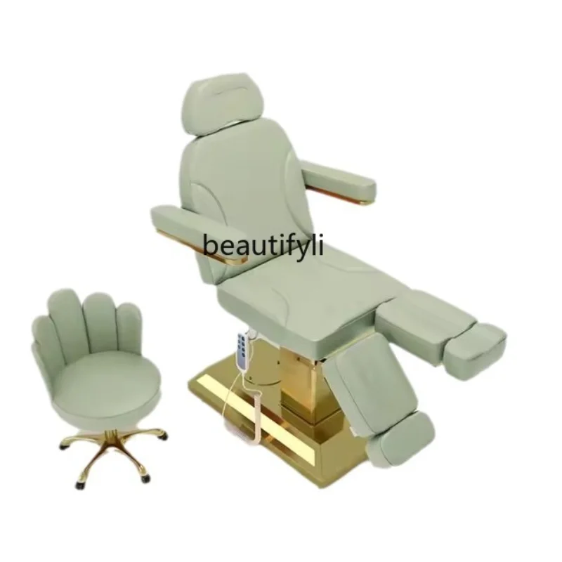 High-end electric beauty bed, special legs for beauty salons, pedicure chair for dental examination, embroidery bed
High-end electric beauty bed, special legs for beauty salons, pedicure chair for dental examination, embroidery bed
