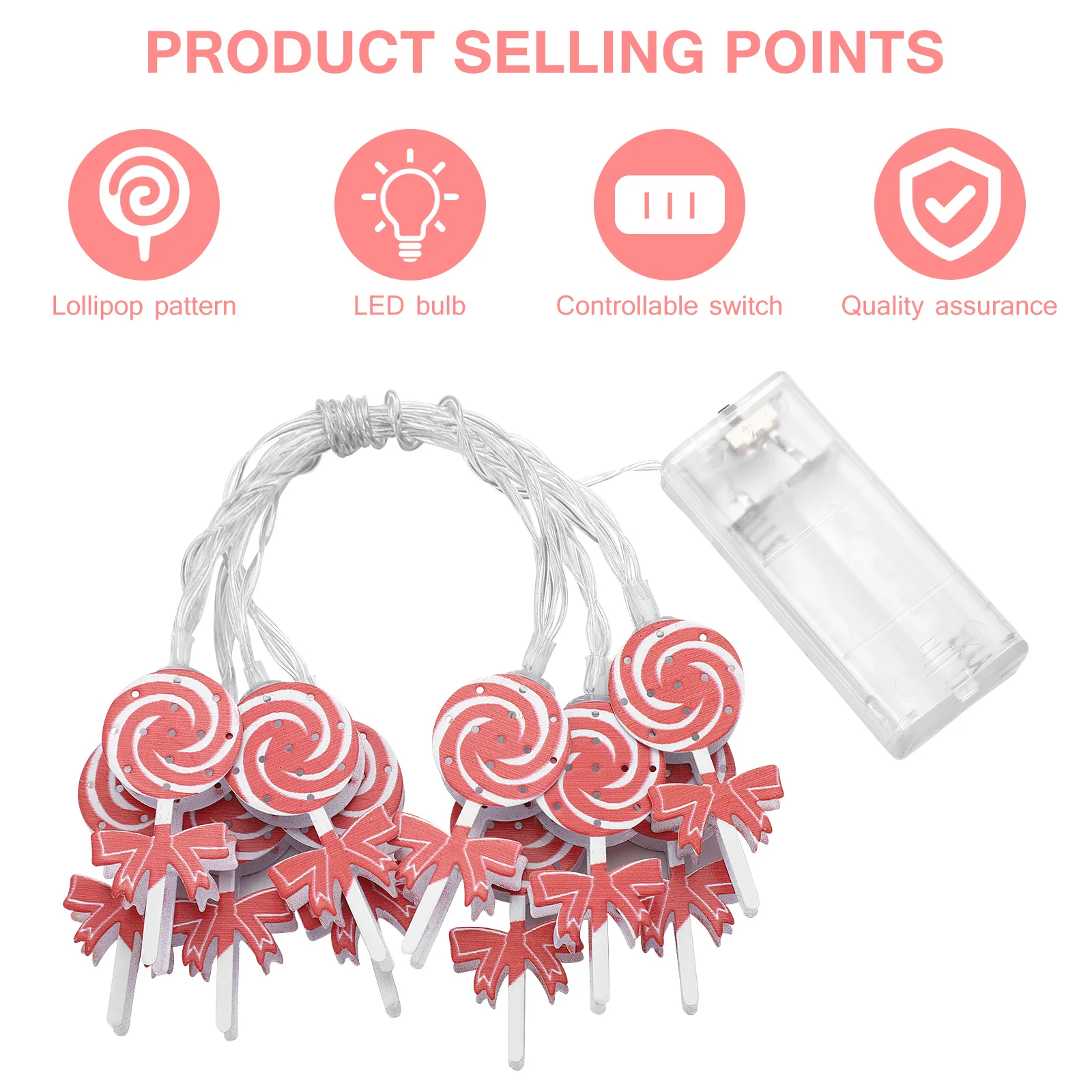 1 pc Iron Wire Candy String Lights 1.65M 10 Leds Lollipop Shaped For Bedroom Party Outdoor Christmas Fairy Light Xmas Decoration
1 pc Iron Wire Candy String Lights 1.65M 10 Leds Lollipop Shaped For Bedroom Party Outdoor Christmas Fairy Light Xmas Decoration