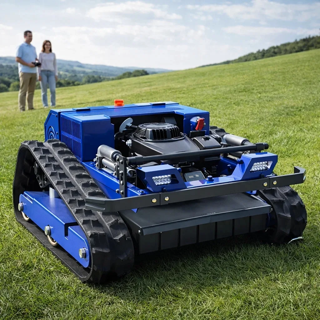 Customized Tracked All Terrain Smart Remote Control Lawn Mower 4-Stroke Engine Family Helper For Forest Lawn
Customized Tracked All Terrain Smart Remote Control Lawn Mower 4-Stroke Engine Family Helper For Forest Lawn