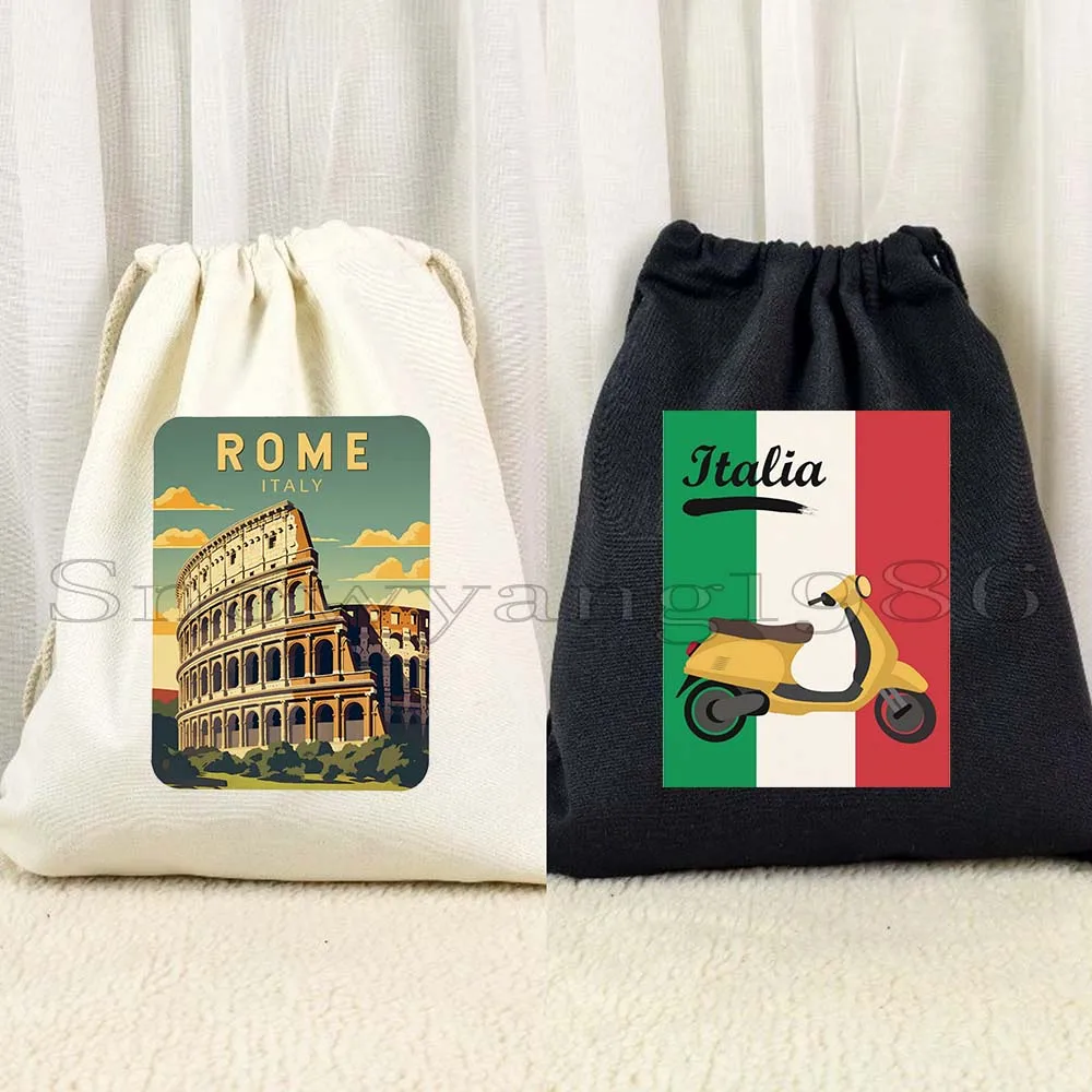 Пиза наклонная башня Колизей Рим Италия Итальянская карта Флаг Флоренция Ватикан Холст Сумка на шнурке Рюкзак Спортивный рюкзак для спортзала
Пиза наклонная башня Колизей Рим Италия Итальянская карта Флаг Флоренция Ватикан Холст Сумка на шнурке Рюкзак Спортивный рюкзак для спортзала